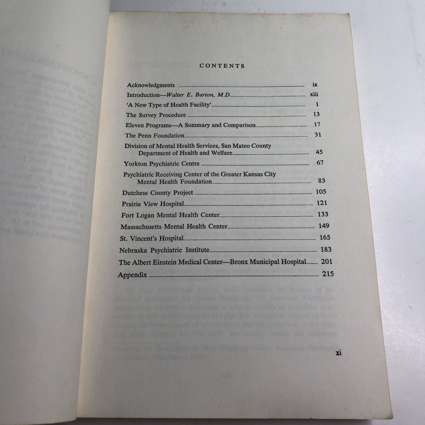 1964 The Community Mental Health Center An Analysis Of Existing Models PB