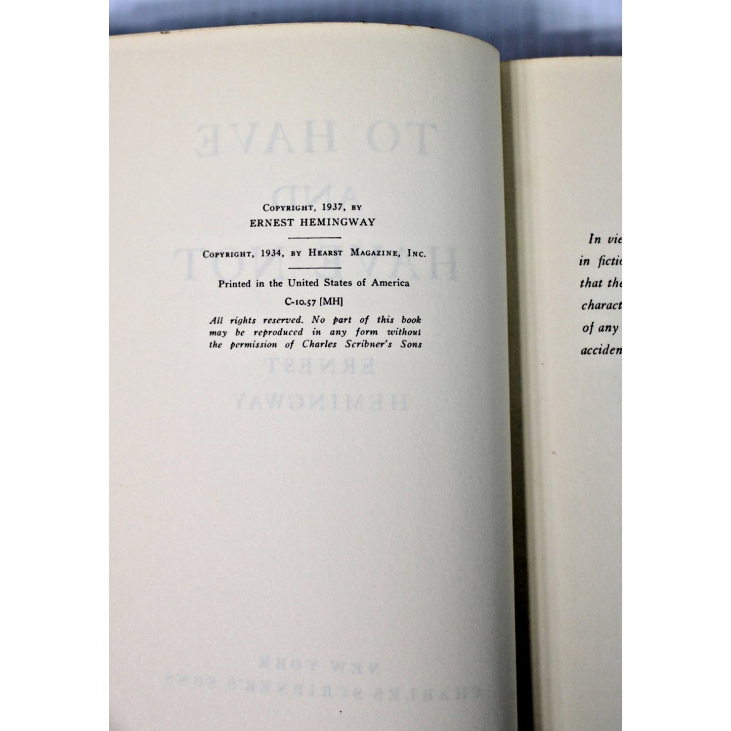 3 Volume Set- Ernest Hemingway- Farewell to Arms, To Have and Have Not, For Whom