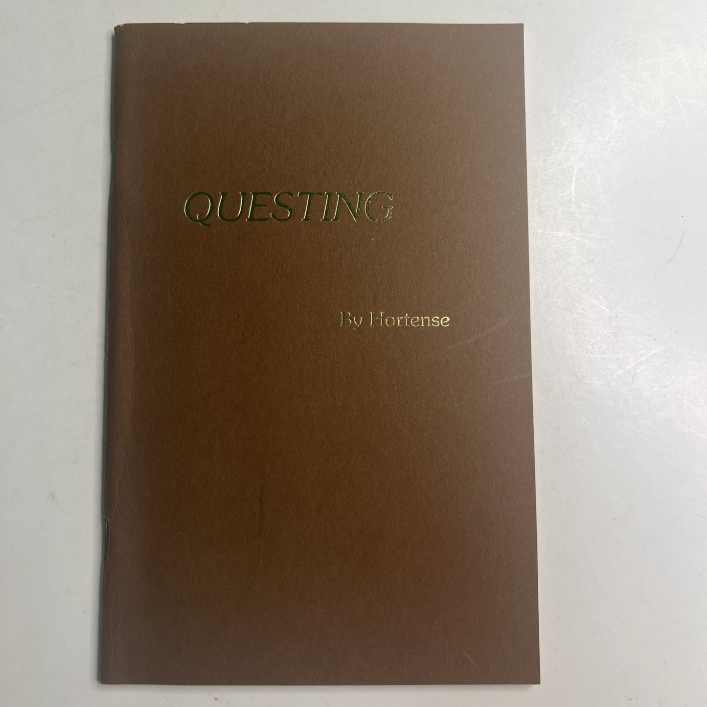 1977 Questing Poetry Booklet by Hortense Underwood