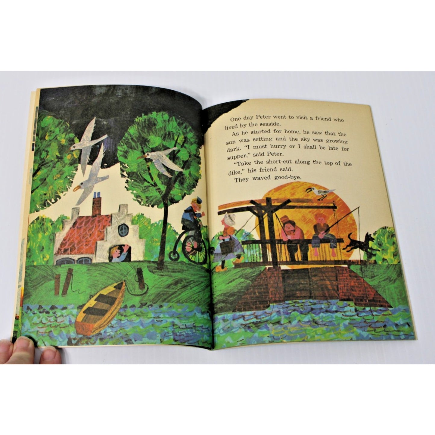 Vintage Eric Carle Illustrated Children's Book- The Hole In The Dike, 1974