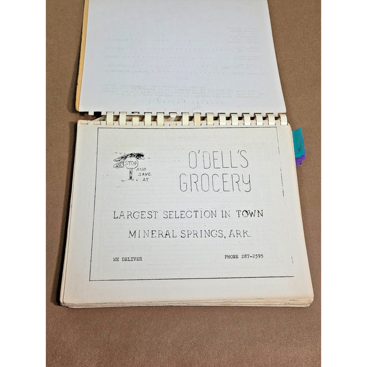 Vintage 1964 Mineral Springs AR Community Cookbook - Keys from Good Cooks