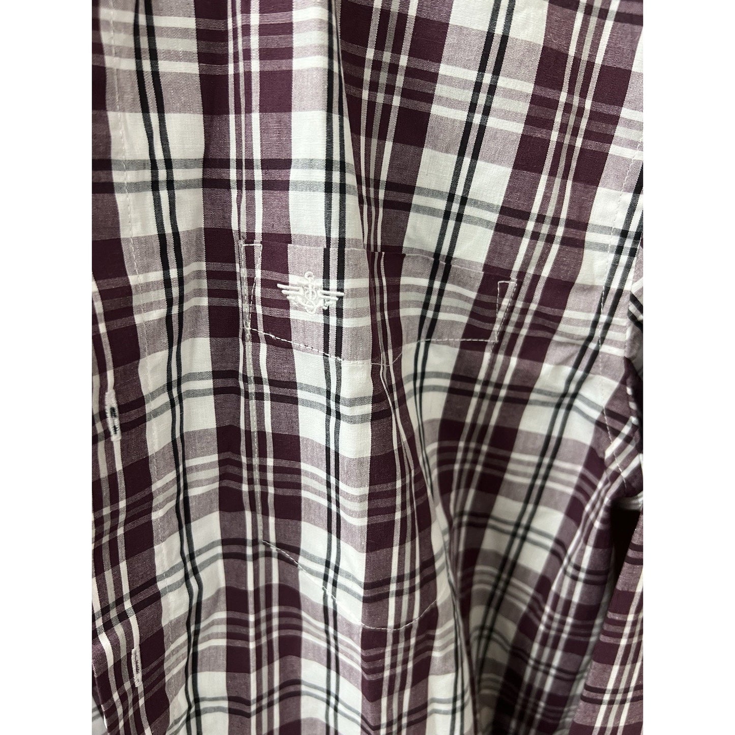 Dockers Men’s Plaid Button‑Up Shirt Size L Large Long Sleeve Casual Classic