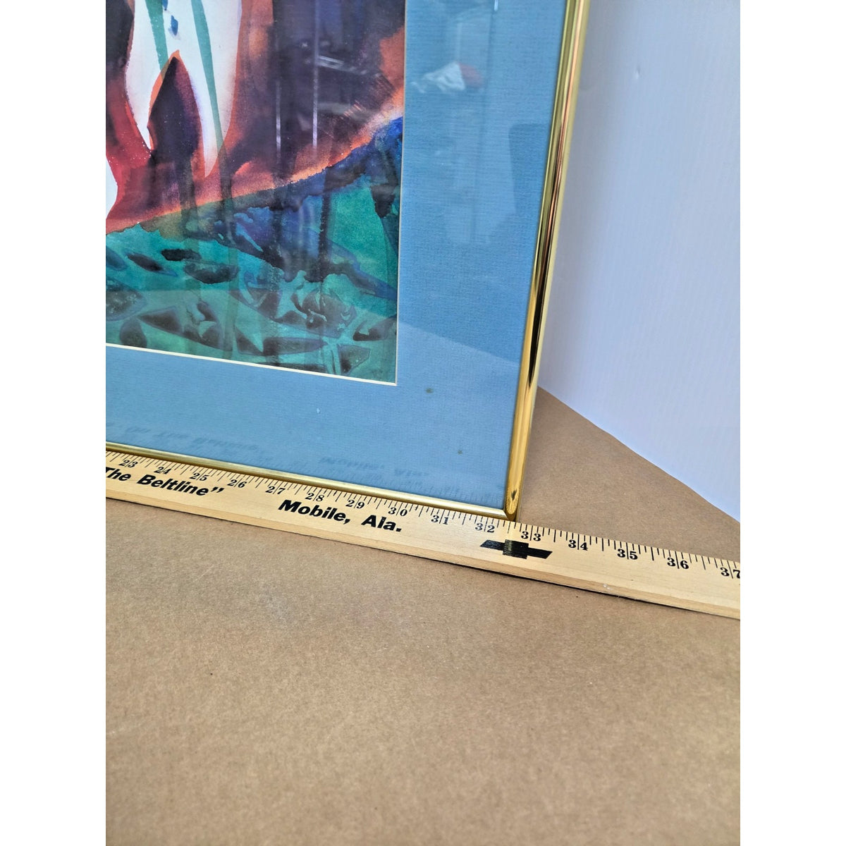 Large Signed R.E. Templeton Ltd Edition Marine Art - Abstract Stingrays