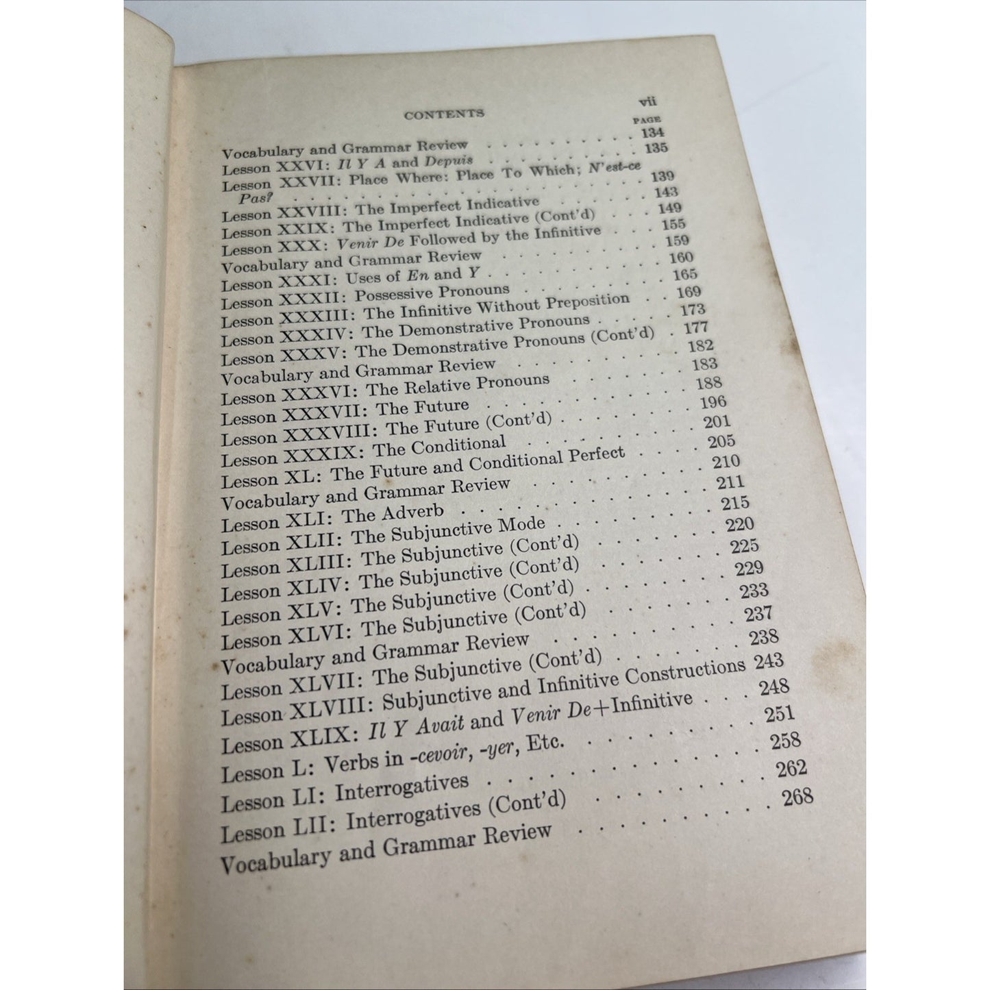 An Elementary French Grammar by A. Marinoni & L. A. Passarelli, 1932 HC Revised