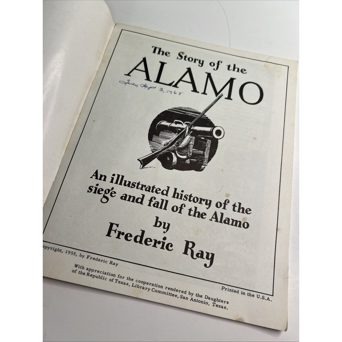 The Story of the Alamo Told in Exciting Pictures Paperback 1955 Frederick Ray