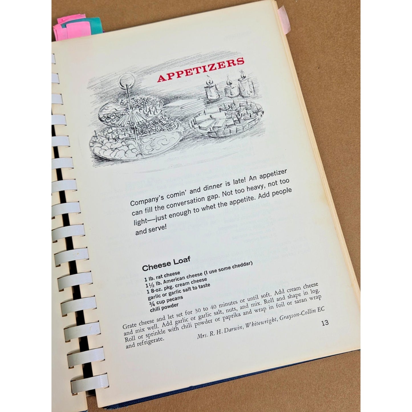 Vintage 1971 Typically Texas Cookbook - Rare 2nd Printing Rural Co-op Recipes