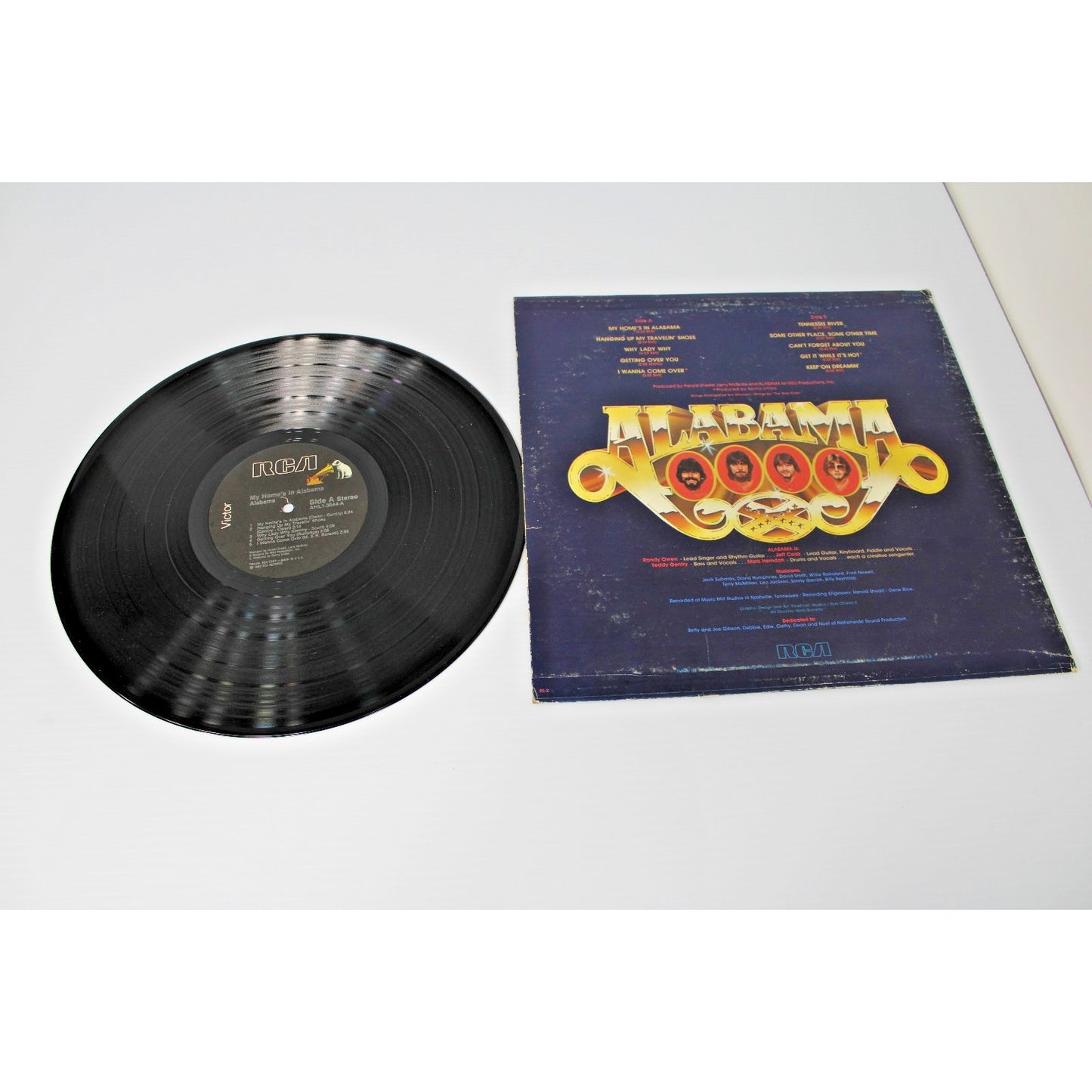 2 LP Lot Alabama- 1984 Roll On, 1980 My Home's in Alabama, 1980s Country Hits