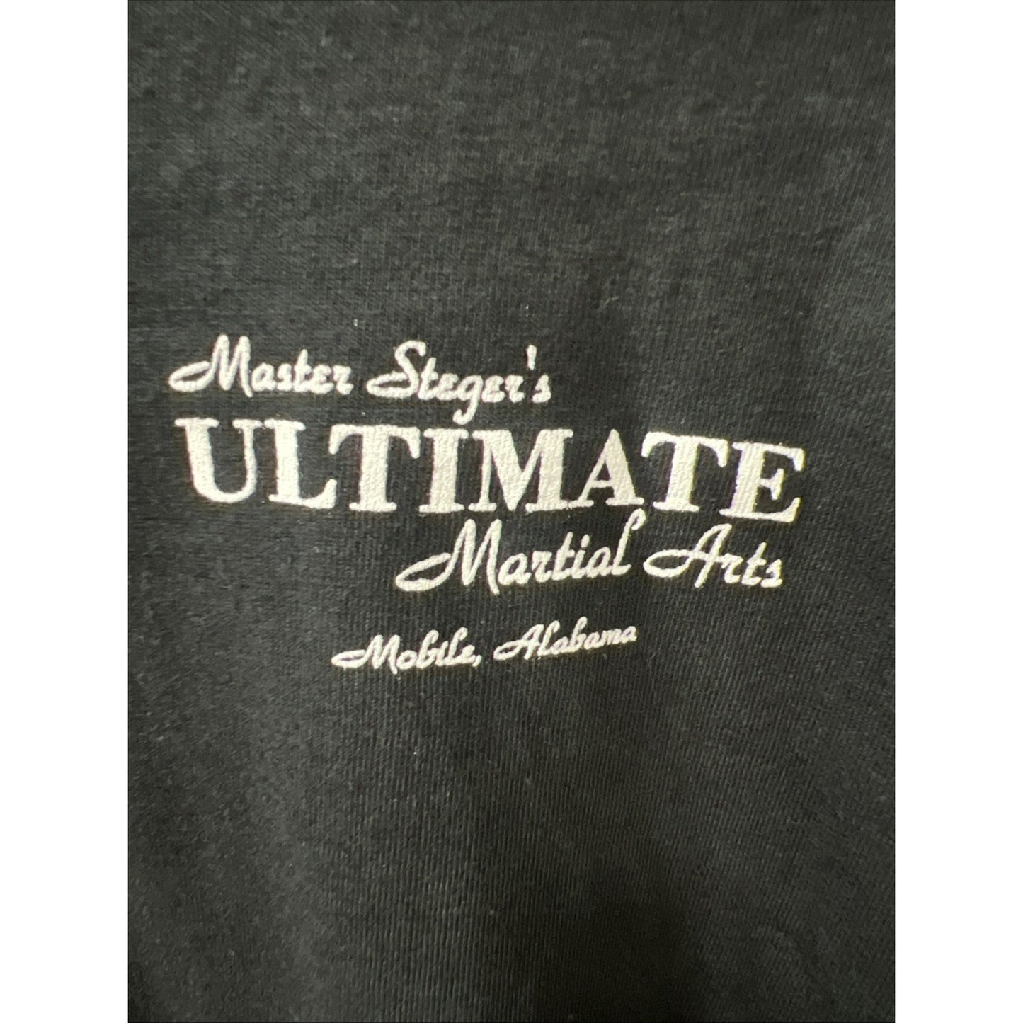 Adult Large Master Steger’s Ultimate Martial Arts National Team Tshirt Mobile AL