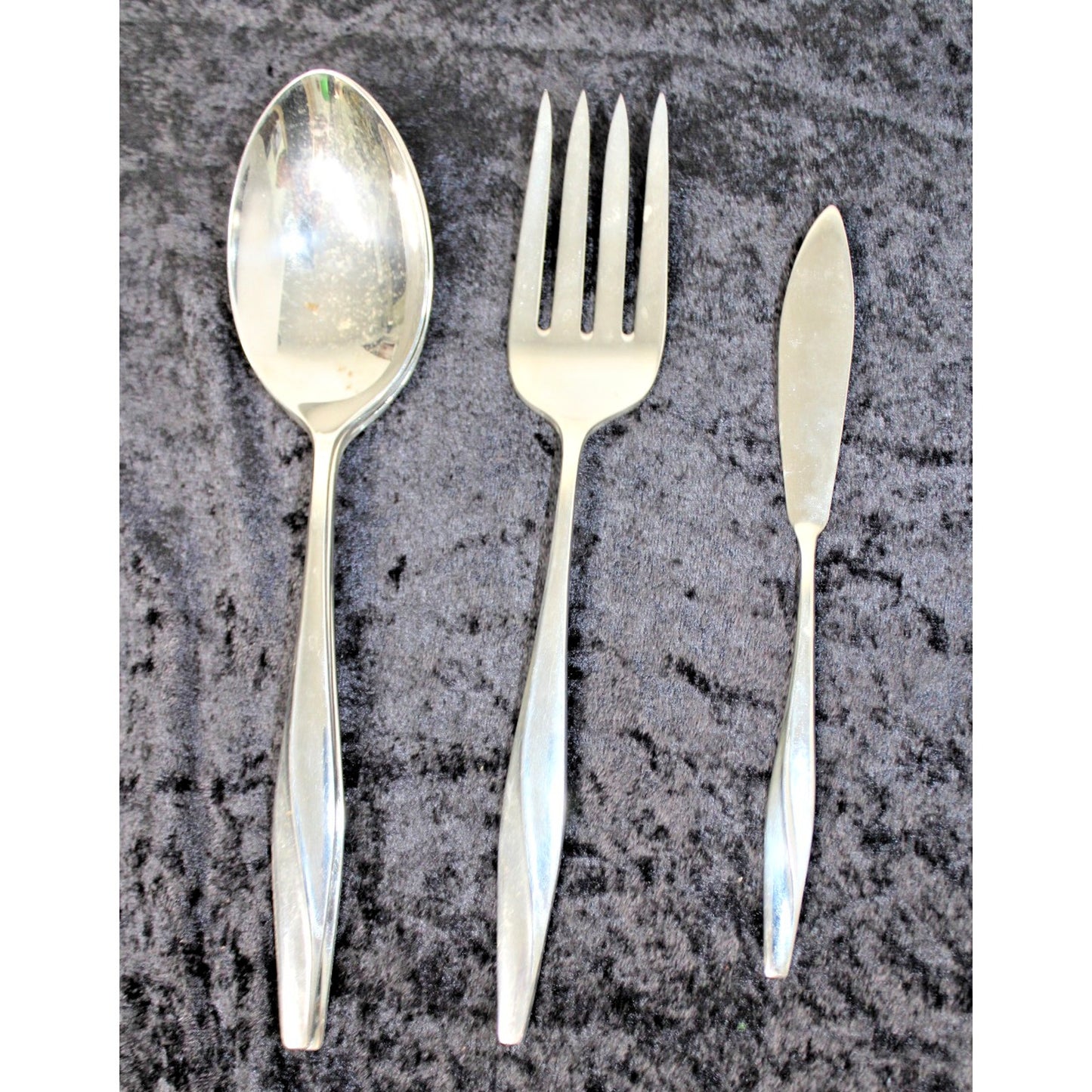 58 Pc. Gorham Stegor WAIKIKI Stainless Glossy Silverware Flatware, Vintage 1960s