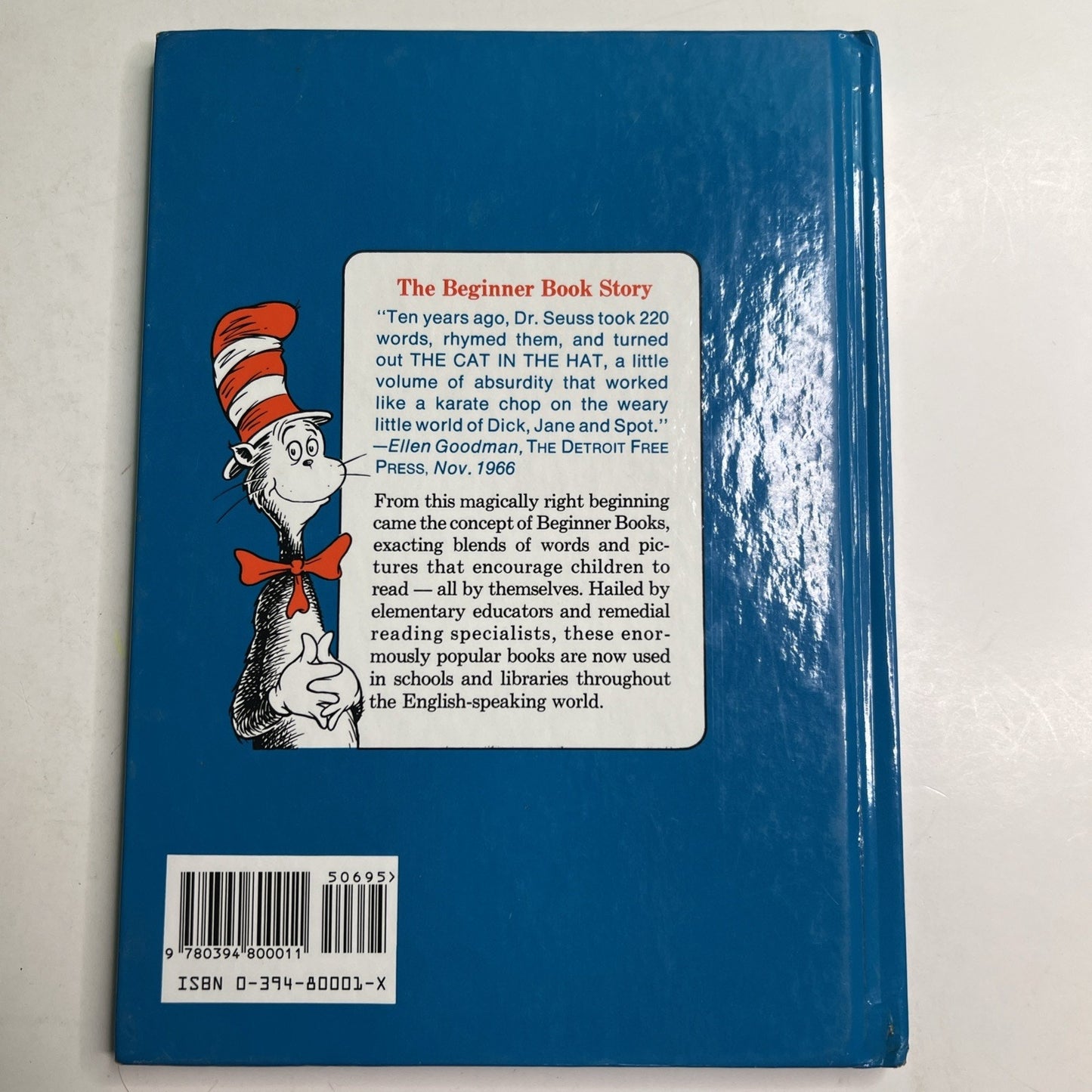 Dr Seuss The Cat in the Hat 1957 renewed 1985 Random House Grolier Book Club Ed.