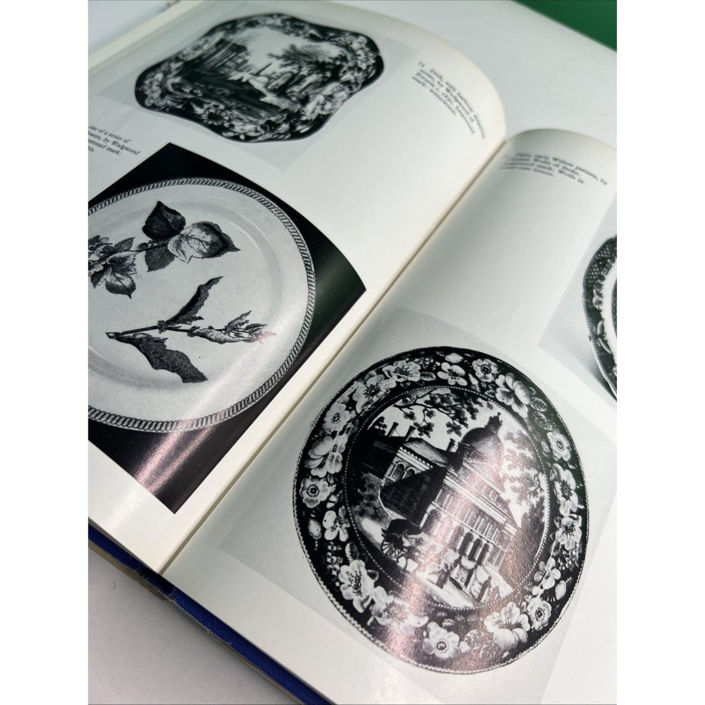 W.L. Little STAFFORDSHIRE BLUE Crown Publishers 1969 HCDJ China Pottery Transfer