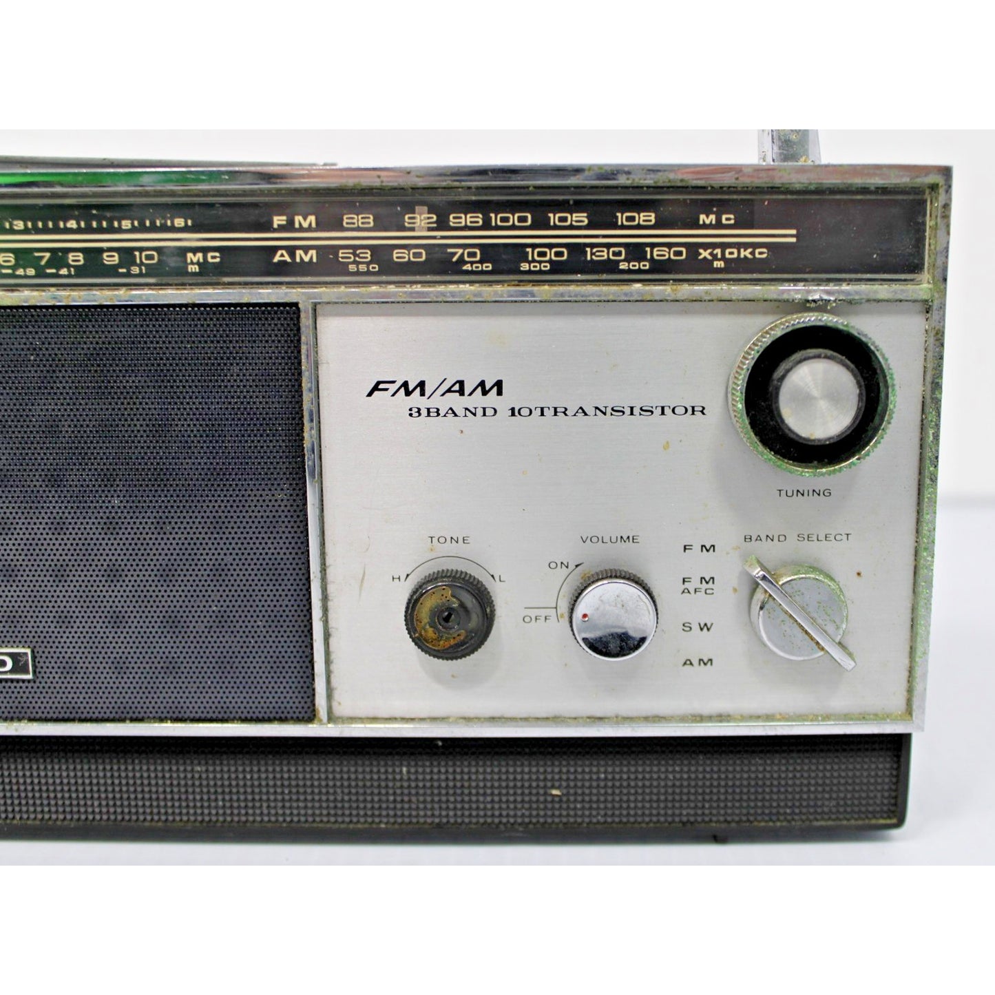 Vintage Retro Standard Portable 3-Band AM/ FM/ SW Transistor Radio SR-J808FA