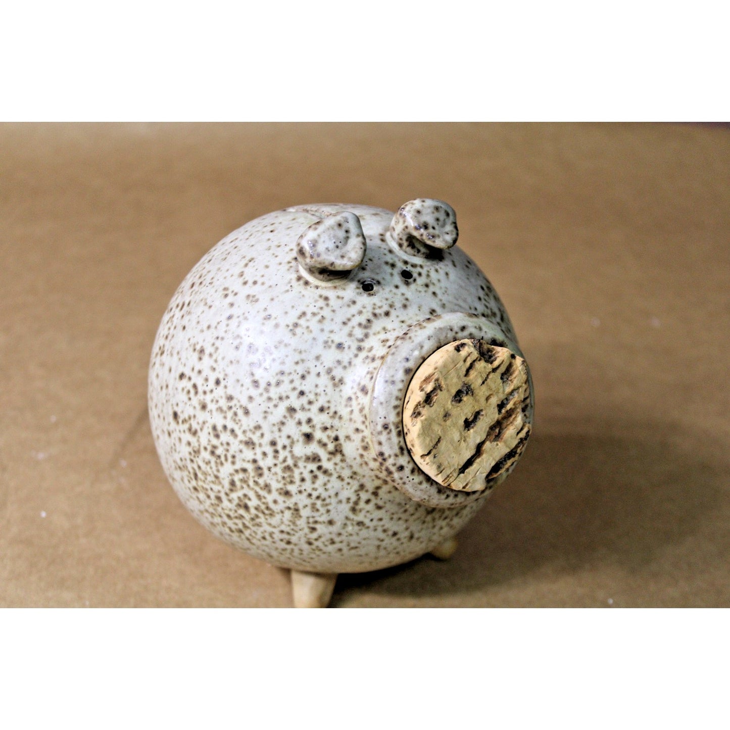 Rare Vintage Fitz and Floyd Ceramic Piggy Bank 1977 Japan, Rustic Unusual Unique