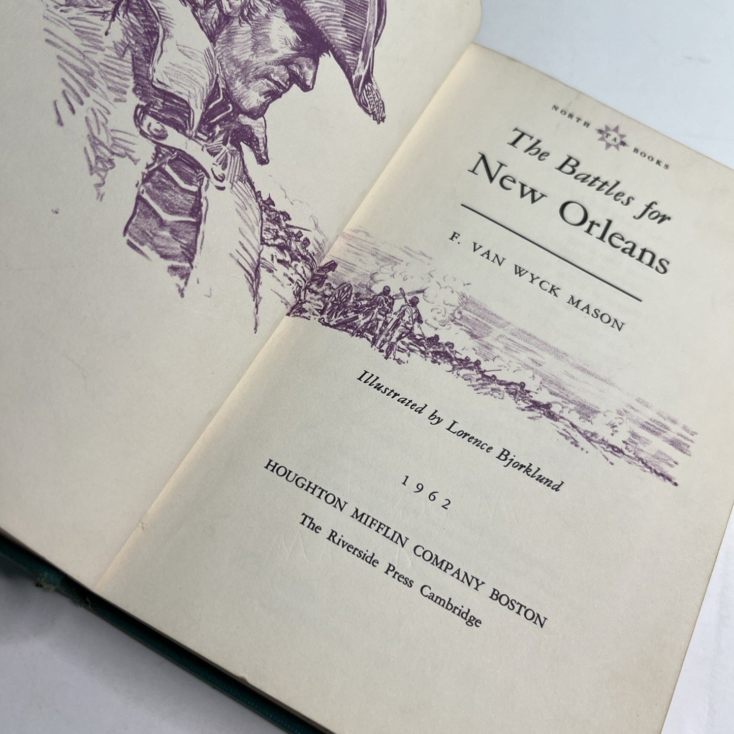 The Battles For New Orleans F. Van Wyck Mason 1962 War of 1812 Ex Library HC