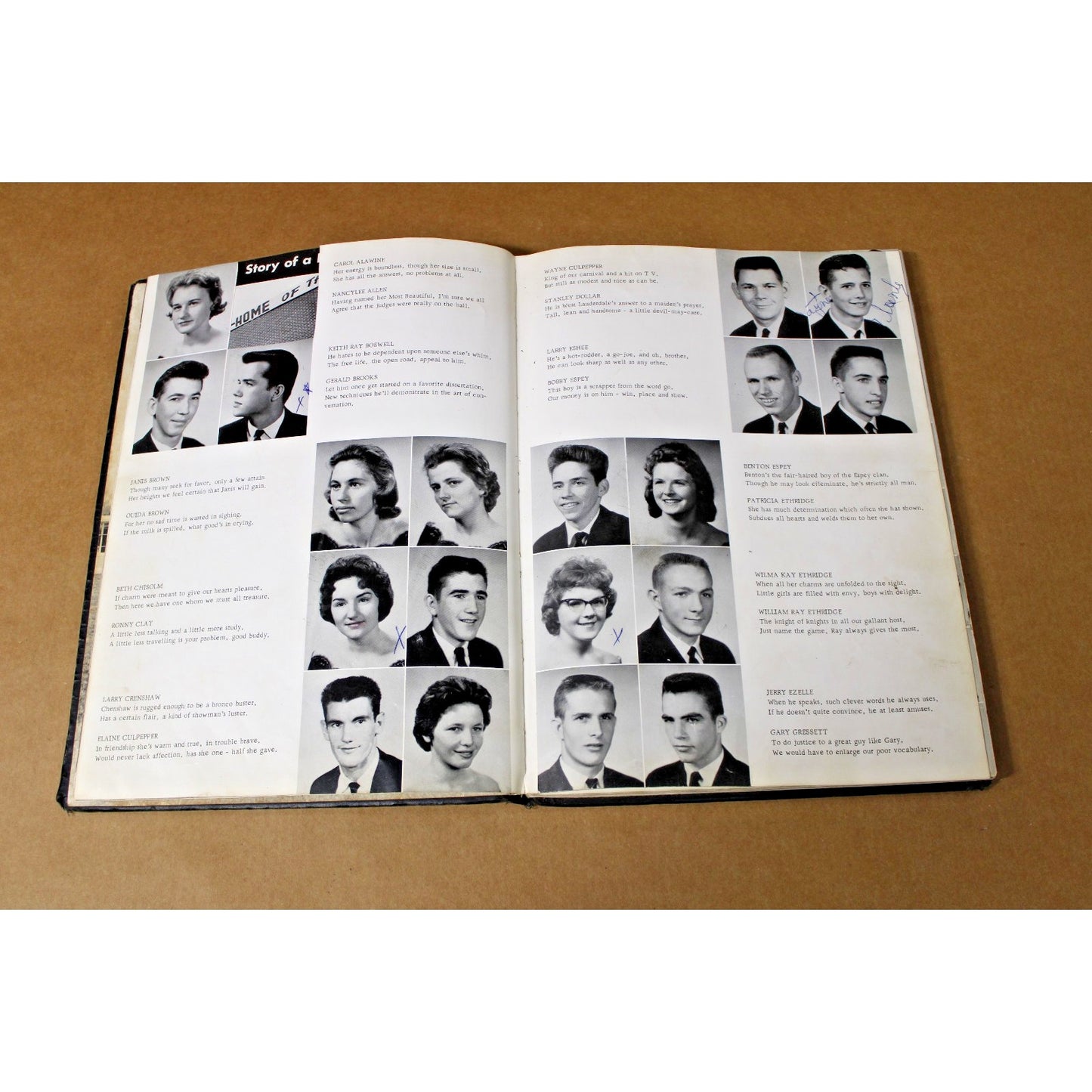 VTG. 1963 The Lance West Lauderdale High School's 1st Yearbook, Collinsville, MS