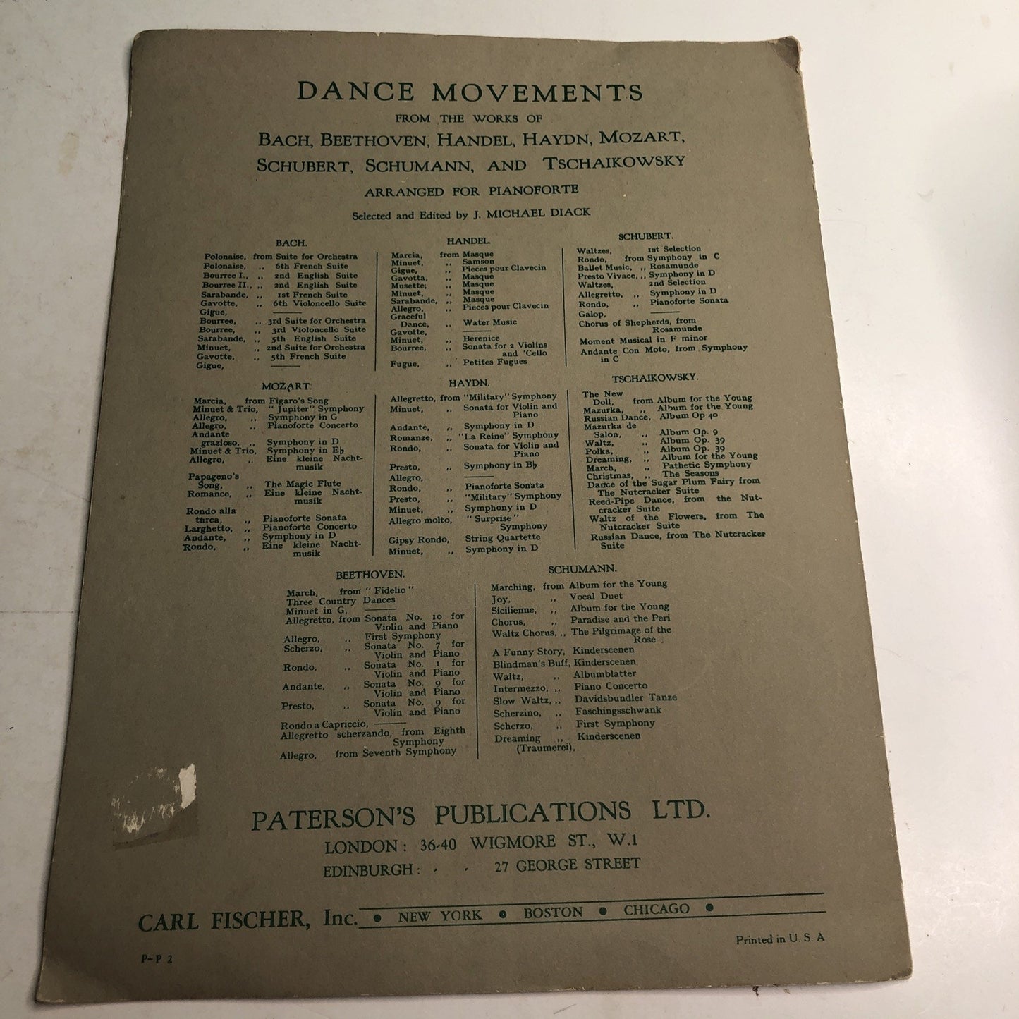 Vintage Introduction To Mozart by J. Michael Diack Biography Pictures Music