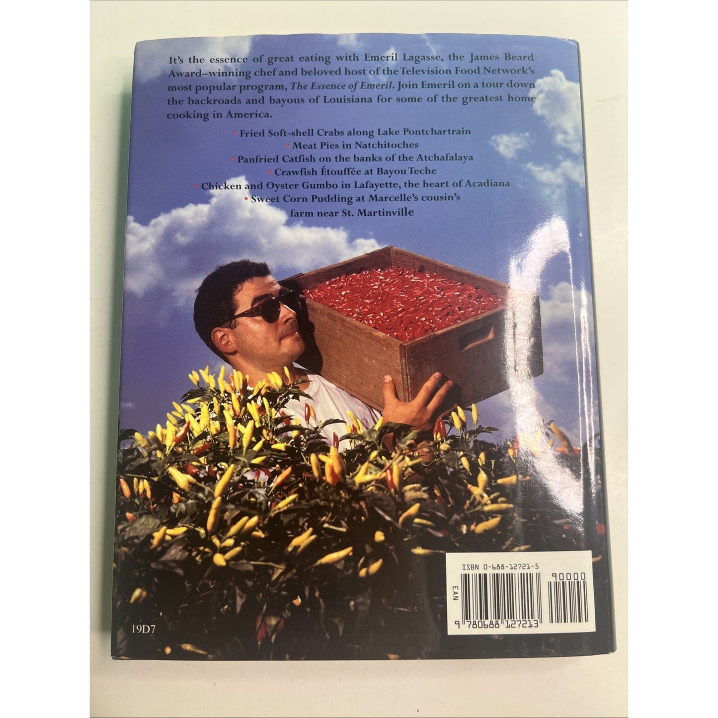 Louisiana Real and Rustic by Emeril Lagasse (1996, Hardcover) Cookbook