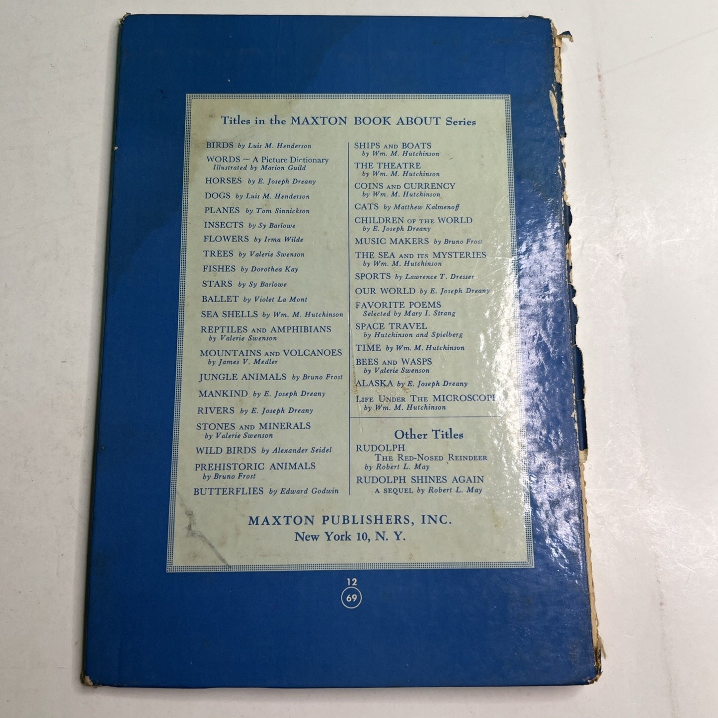 A Child's Book of Planes Tom Sinnickson 1951 Illustrated Children's DAMAGED
