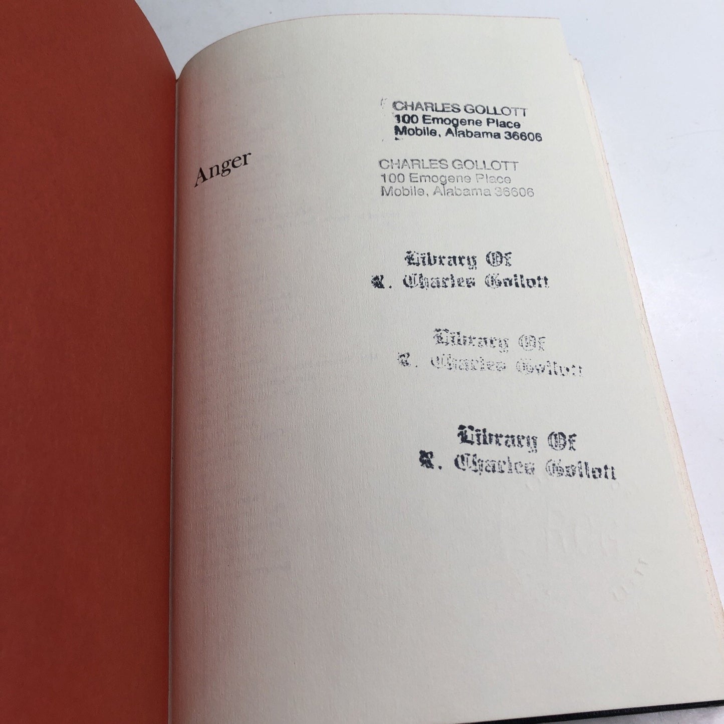 ANGER By May Sarton 1982 Novel Hardcover Dust Jacket