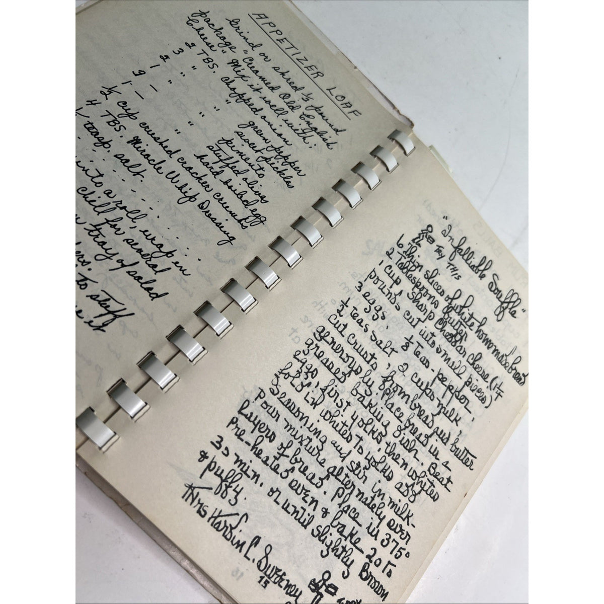 Bars To Stars Cookbook XVI U. S. Army Corps Omaha Nebraska Handwritten Recipes