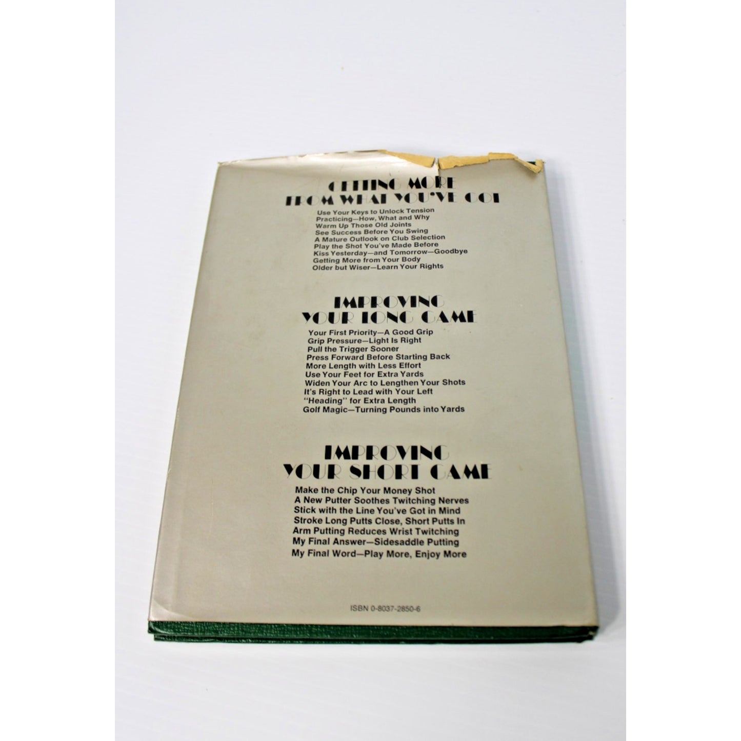 1978 Sam Snead- Golf Begins At Forty Instructional Book First Edition HC/ DJ VG+