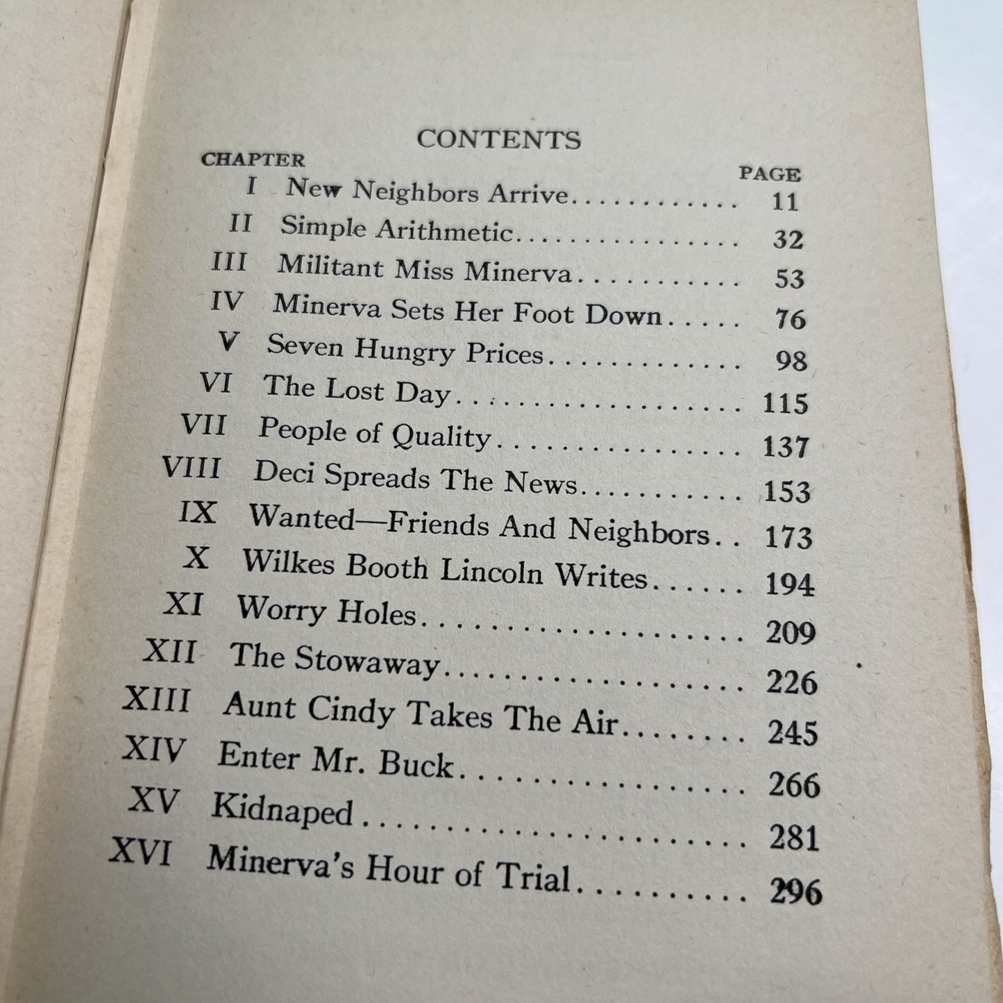 1929 MISS MINERVA'S NEIGHBORS by Emma Speed Sampson 1st Edition HC Illustrated