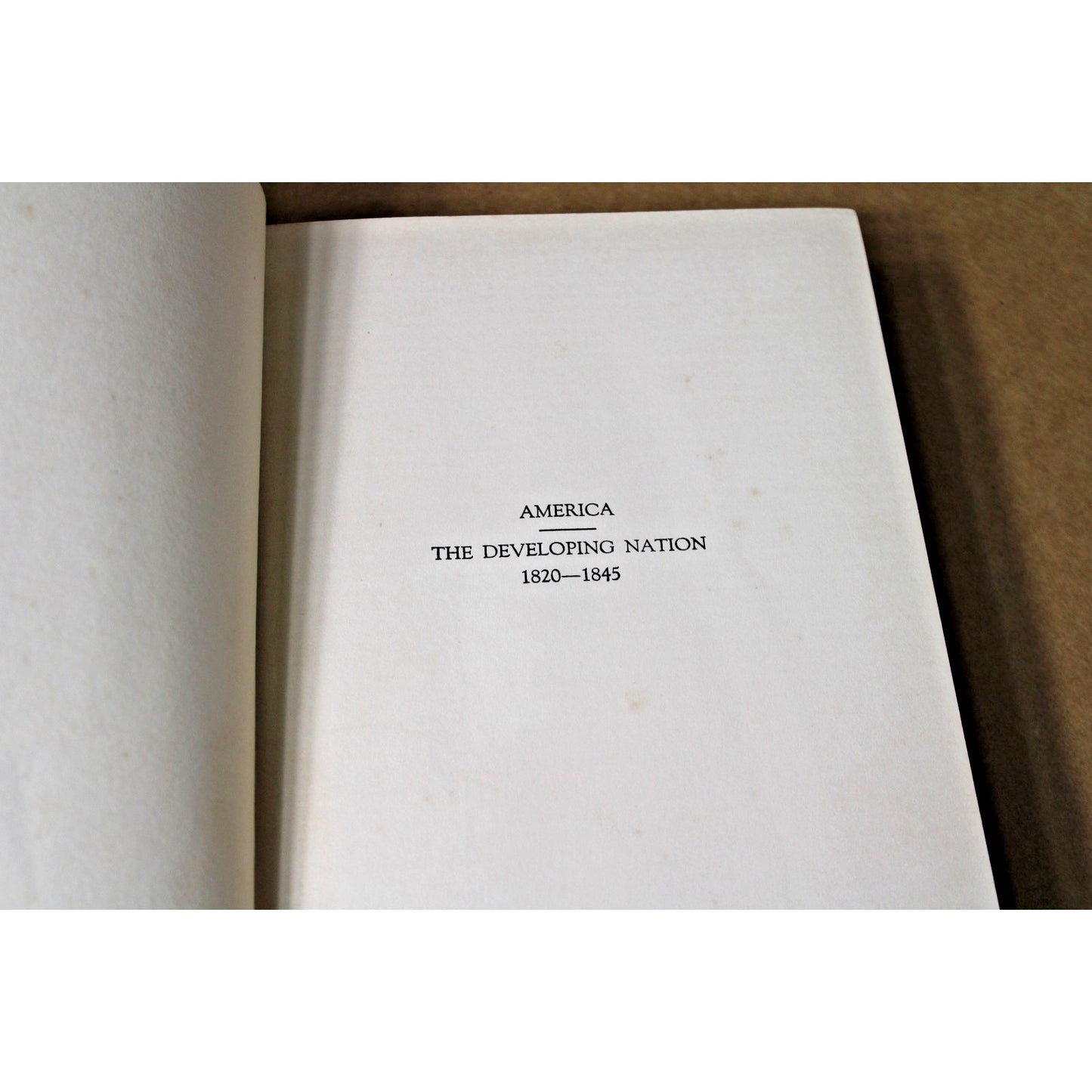 1925 America: The Developing Nation 1820-1845 Americanization Dept. VFW