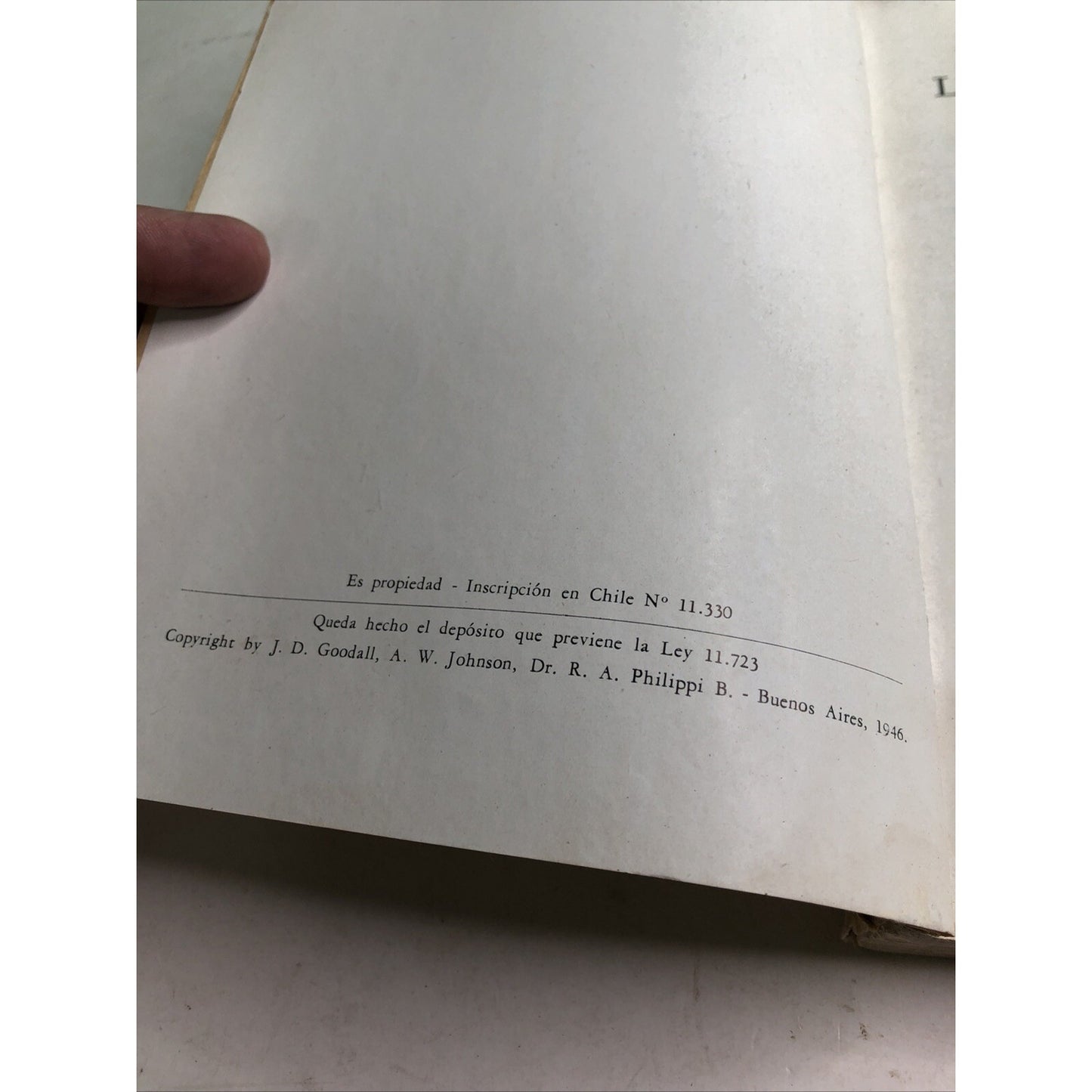 1946 PB Las Aves De Chile (Birds Of Chile) Illus. by Goodall Johnson Philippi
