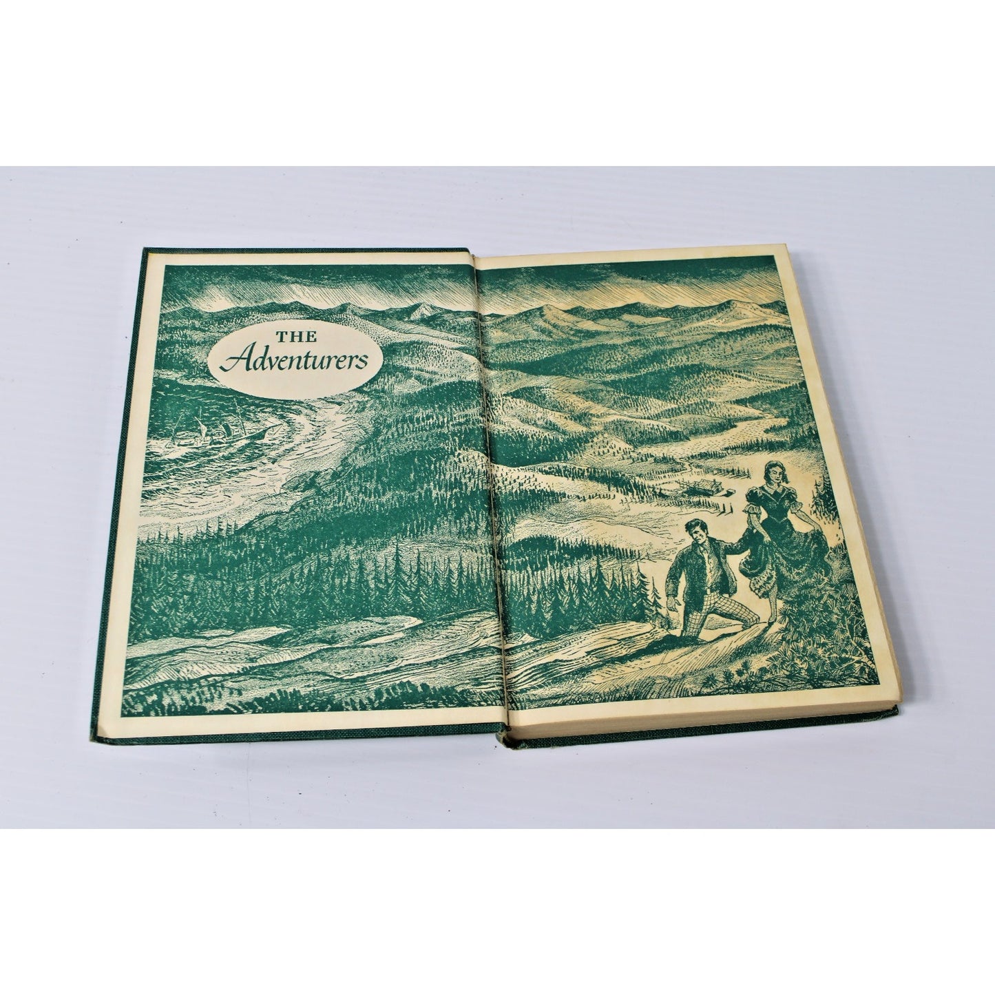 The Adventurers- Ernest Haycox, 1954 Hardcover Western Adventure Historical Fic.