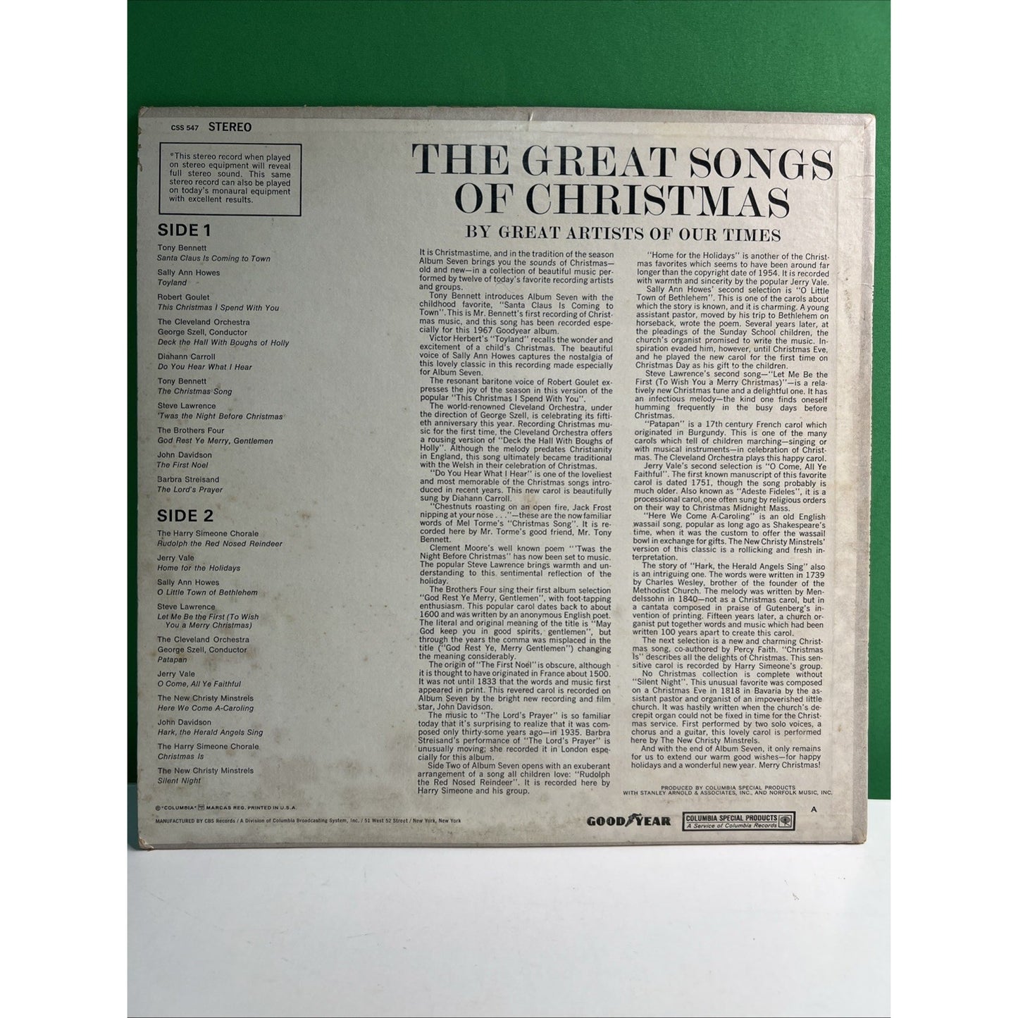 The Greatest Songs Of Christmas By The Great Artists Of Our Time Album 7