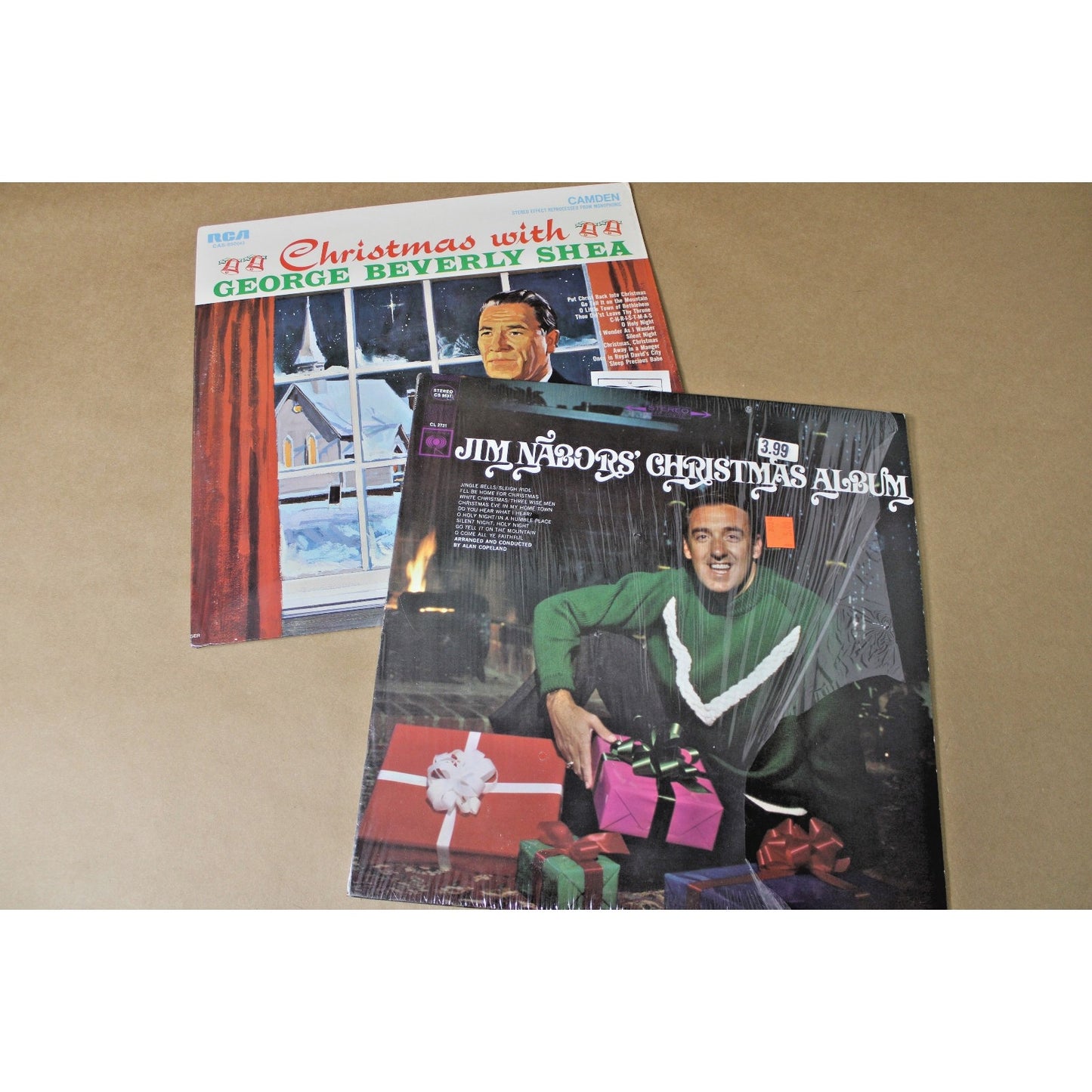 Lot of 2 Vintage Christmas Albums, Cozy Retro Holiday Music, Jim Nabors