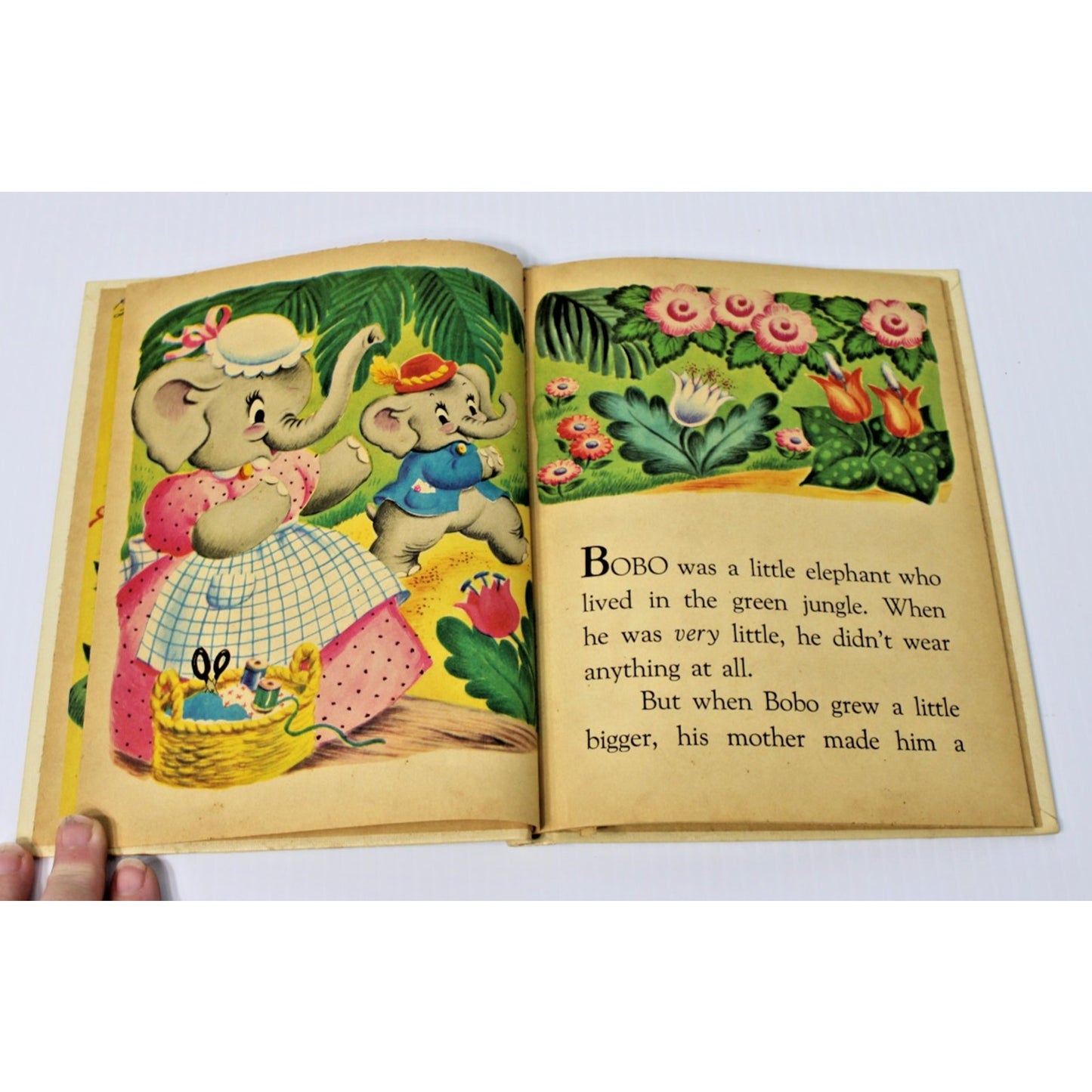 Rare Vintage 1953 "Little Bobo and His Blue Jacket" Alf Evers- Junior Elf Book
