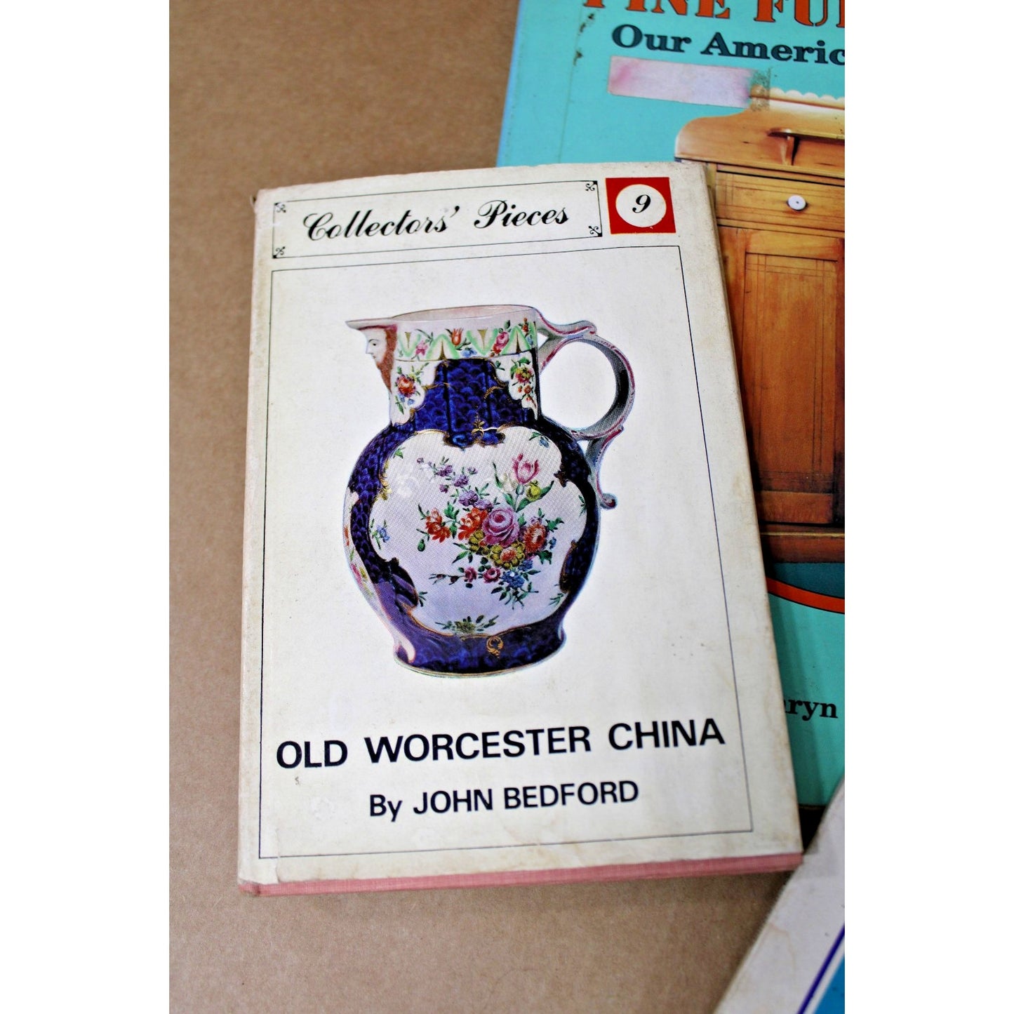Lot of 4 Antiques Identification and Pricing Guides, Stoneware, China, Furniture