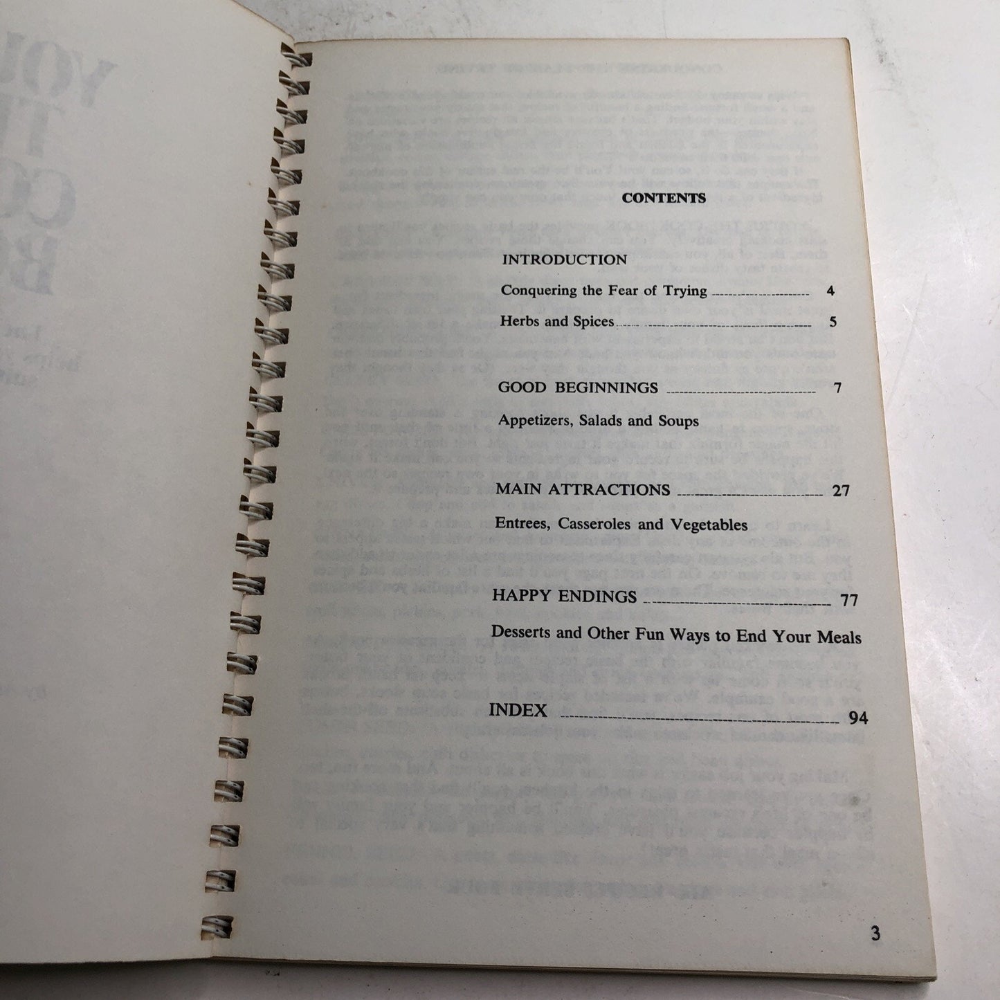 You’re The Cook! Book. Make It Your Own Way Cookbook 1978 Spiral Bound
