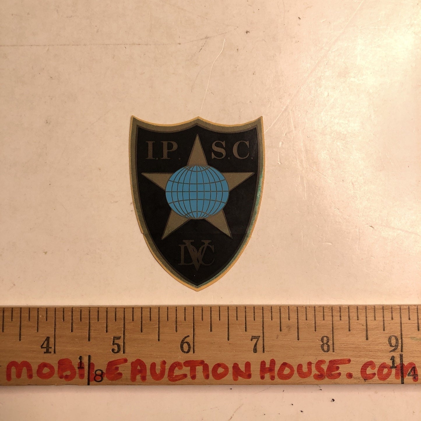 Original I. P. S. C. DVC STICKER International Practical Shooting Confederation