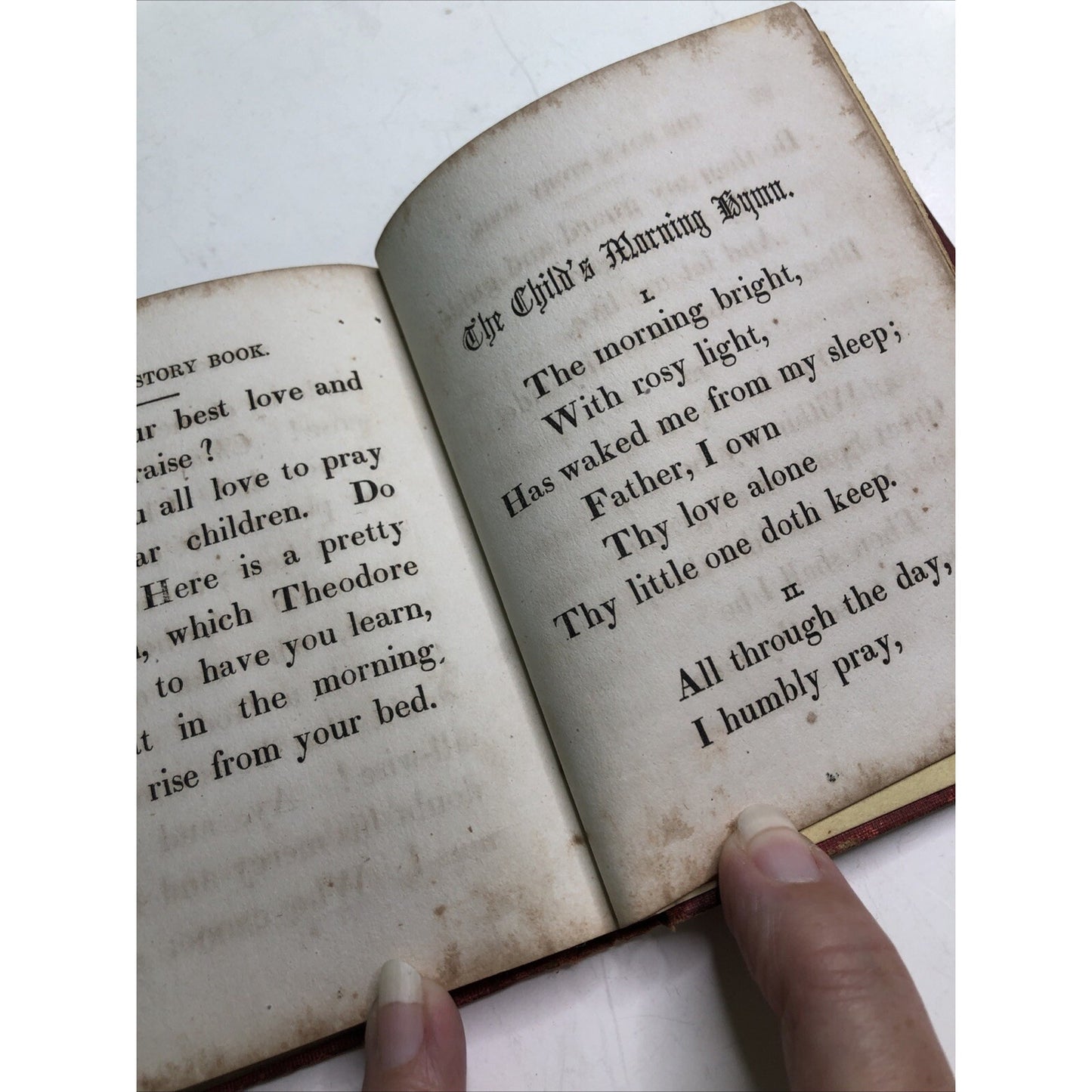 Antique BOY’S STORY BOOK by Francis C. Woodworth 1851 Theodore Thinker’s Tales