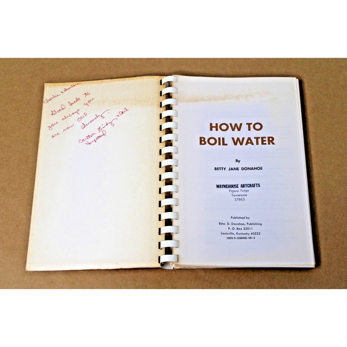 Cookbook How to Boil Water Amusing 1970's Recipe Book Simple Recipes Young Heart