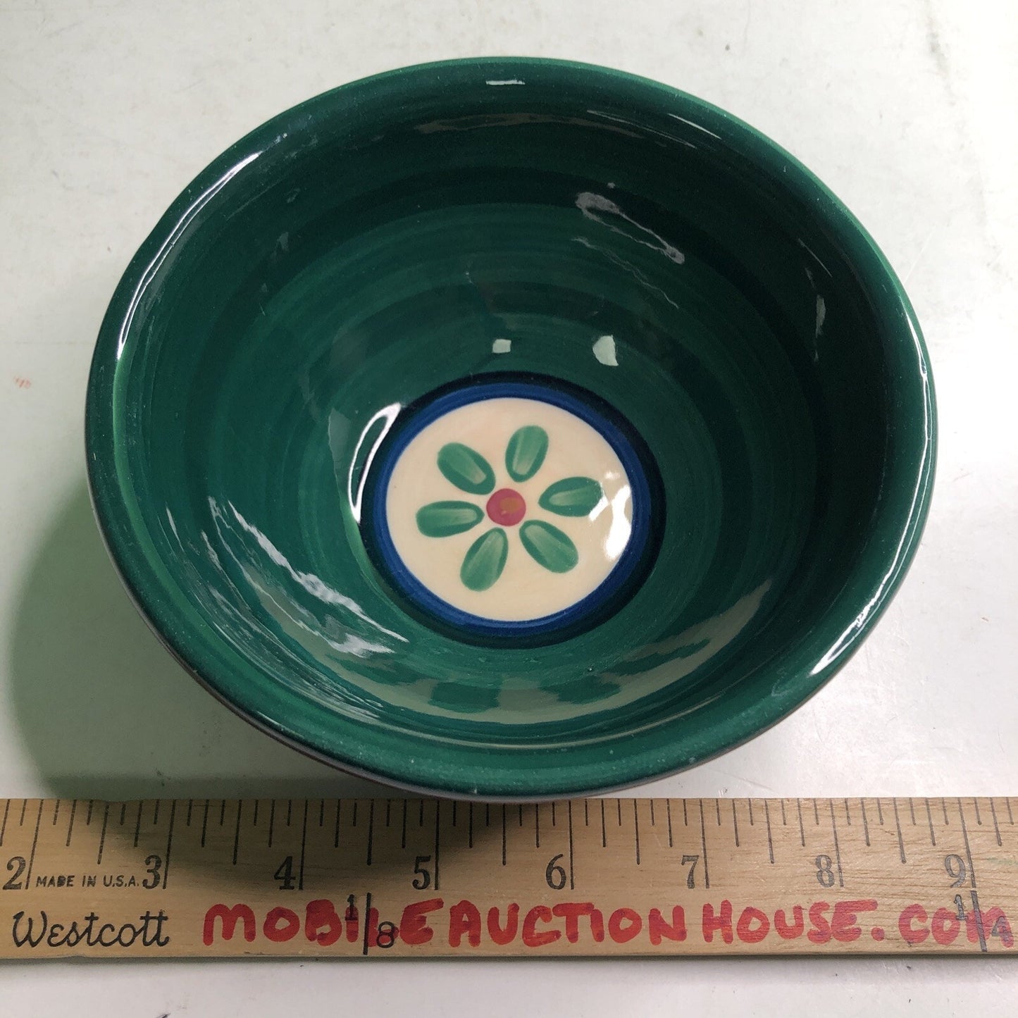 One 1993 Gail Pittman Pottery Bowl Signed Mississippi 5.75” Cereal Soup Dessert