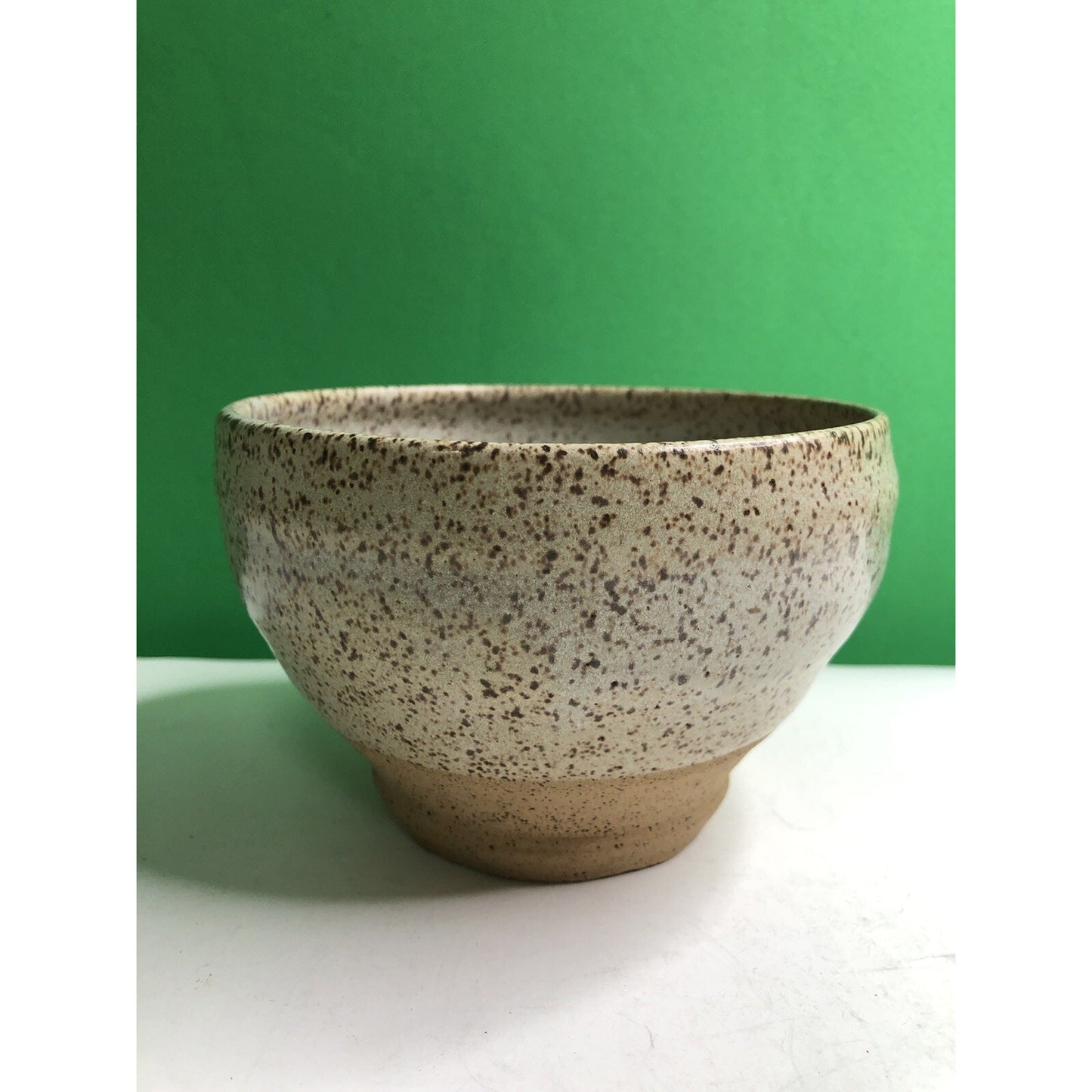 CHARLES GOLLOTT POTTERY Planter Pot Partially Glazed Speckled Mobile Alabama ‘83