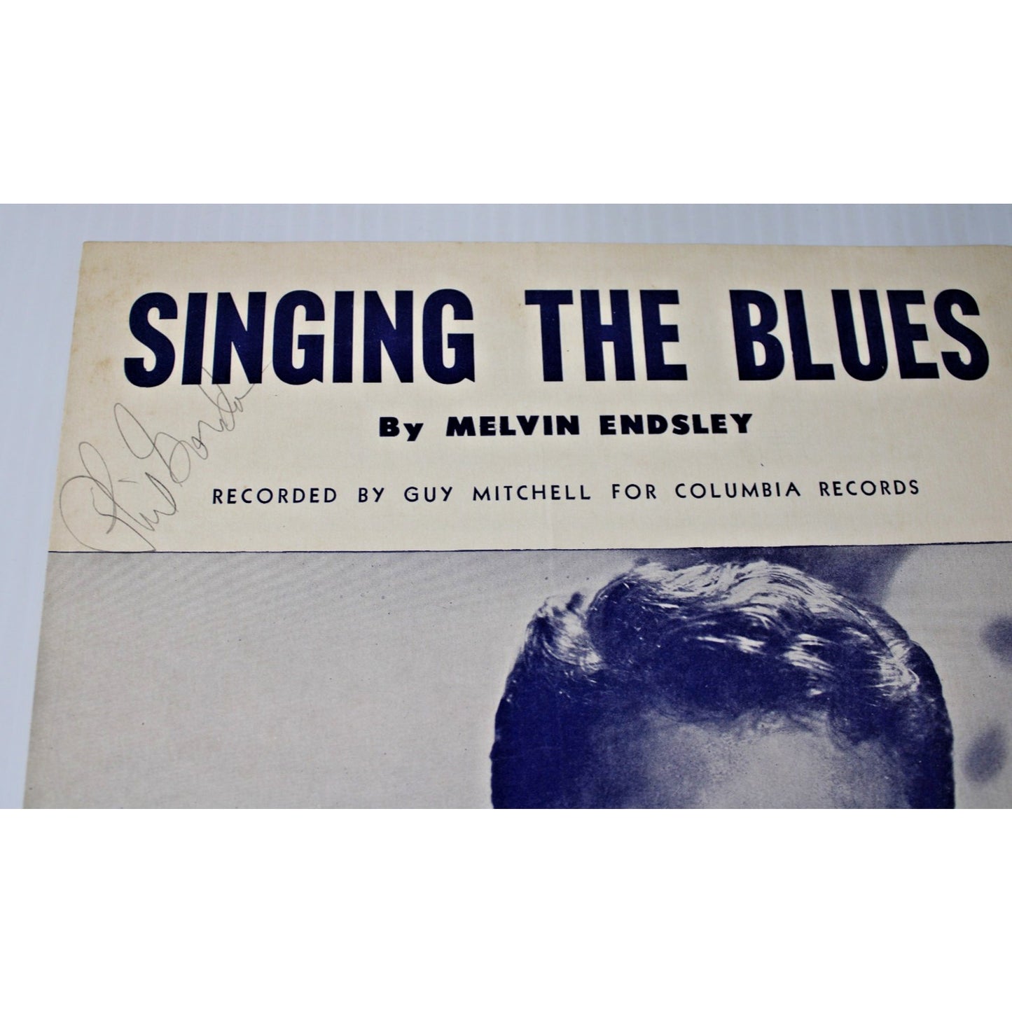 Vintage Sheet Music: Singing the Blues, Acuff-Rose, Signed by Phil Gordon