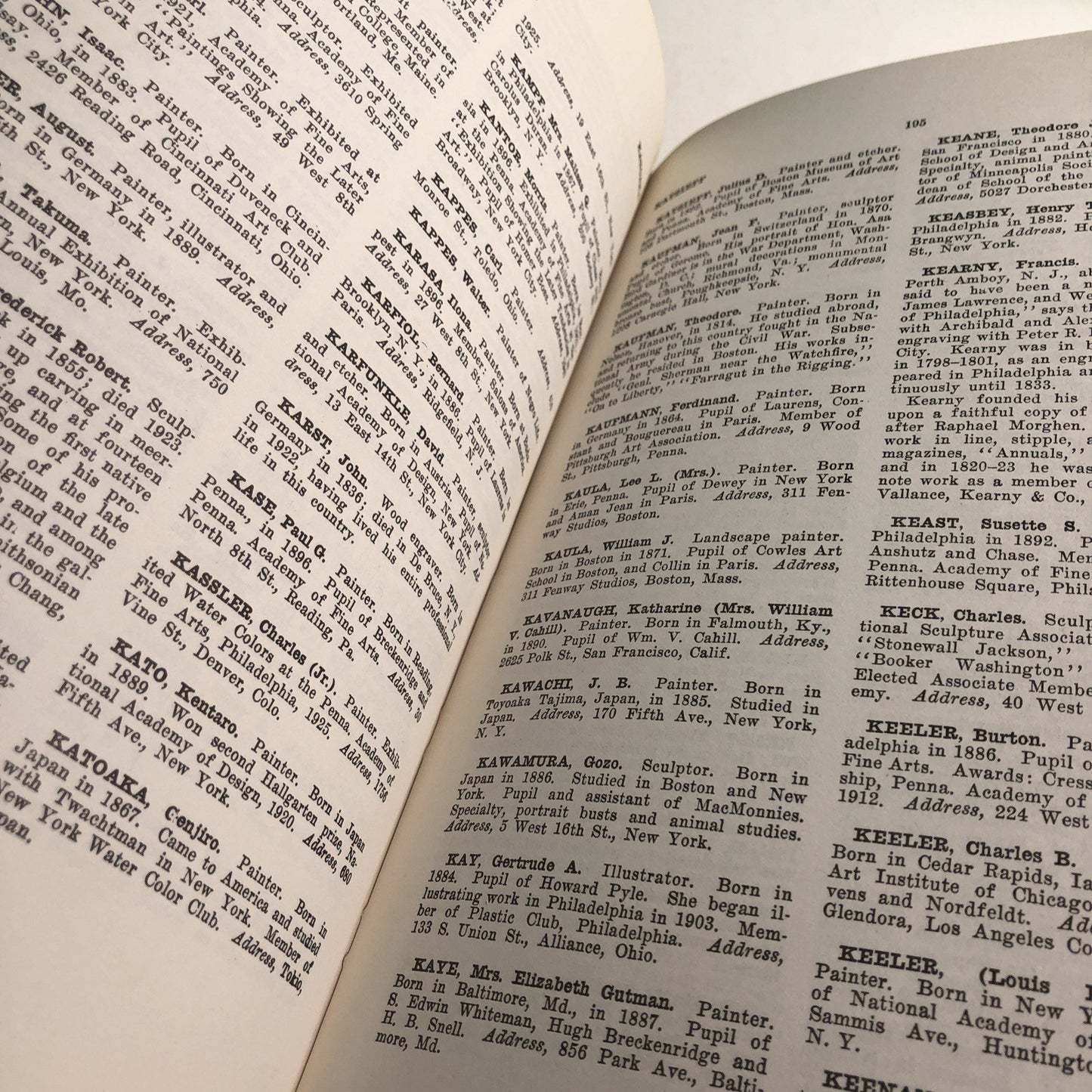 Dictionary of American Painters, Sculptors Engravers by James F. Carr HC 1965