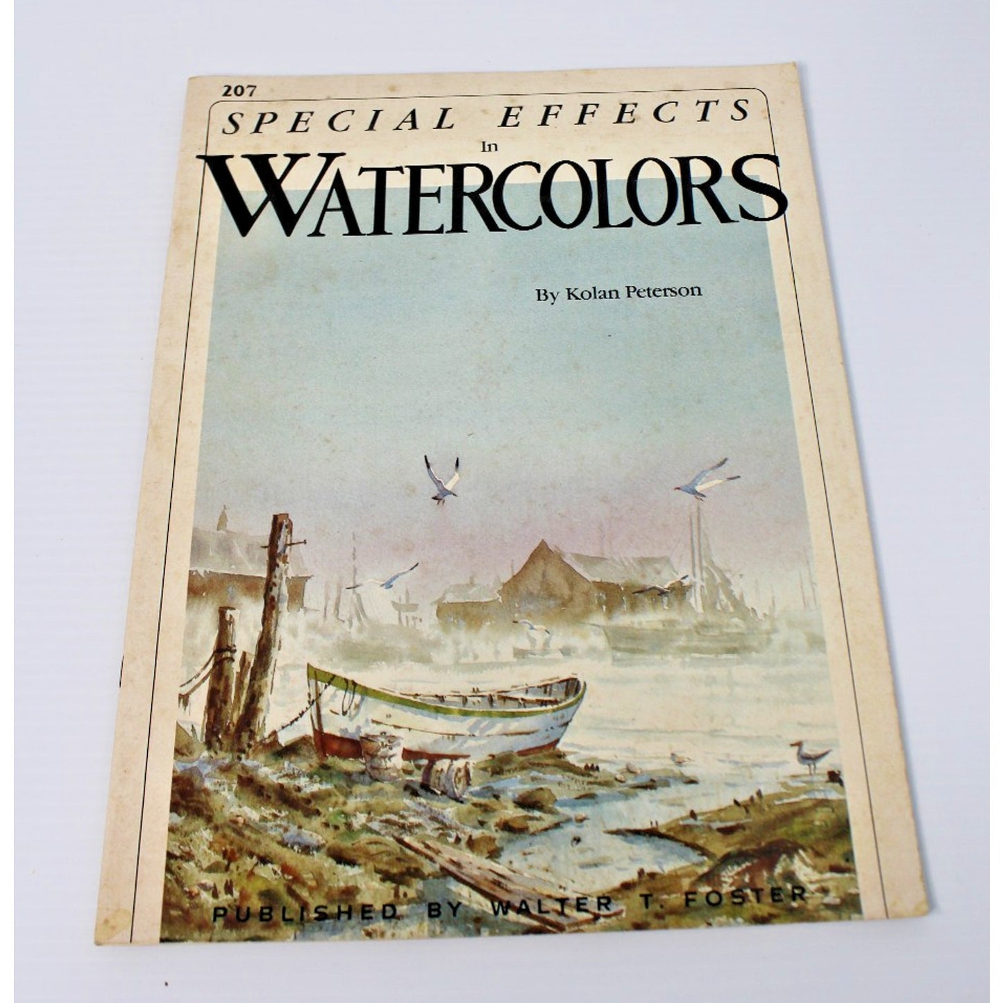 Special Effects In Watercolors- Kolan Peterson, Walter Foster #207 VTG Painting