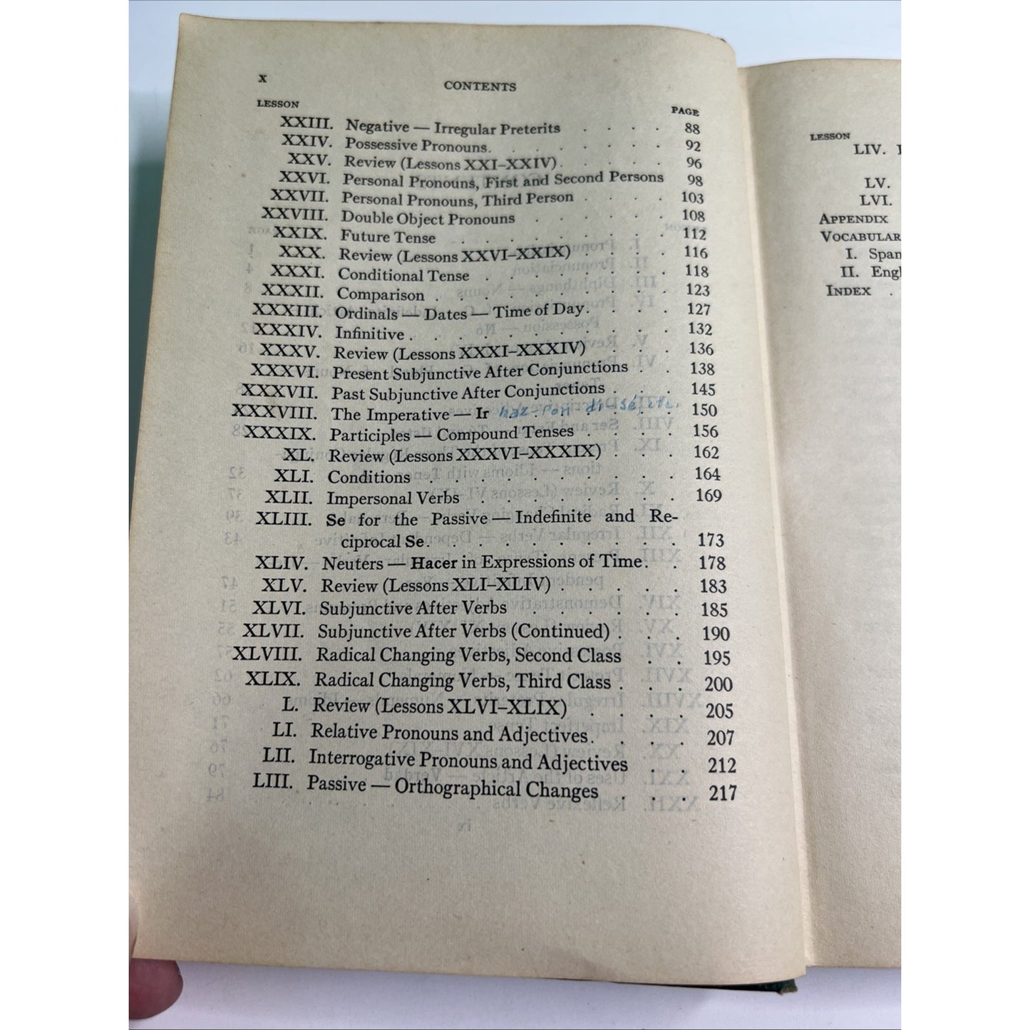 Elementary Spanish Grammar By Hamilton & Horne 1924/1942 Revised Edition HC