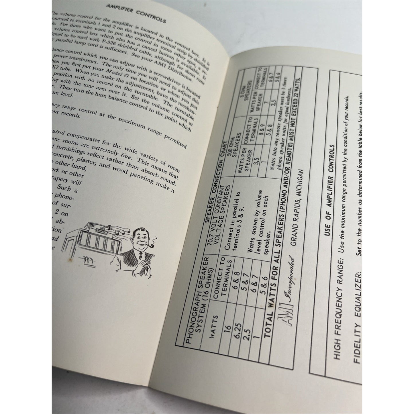 RARE ORIGINAL AMi Model "G" Operators Guide for 40-80-120 Selections Manual
