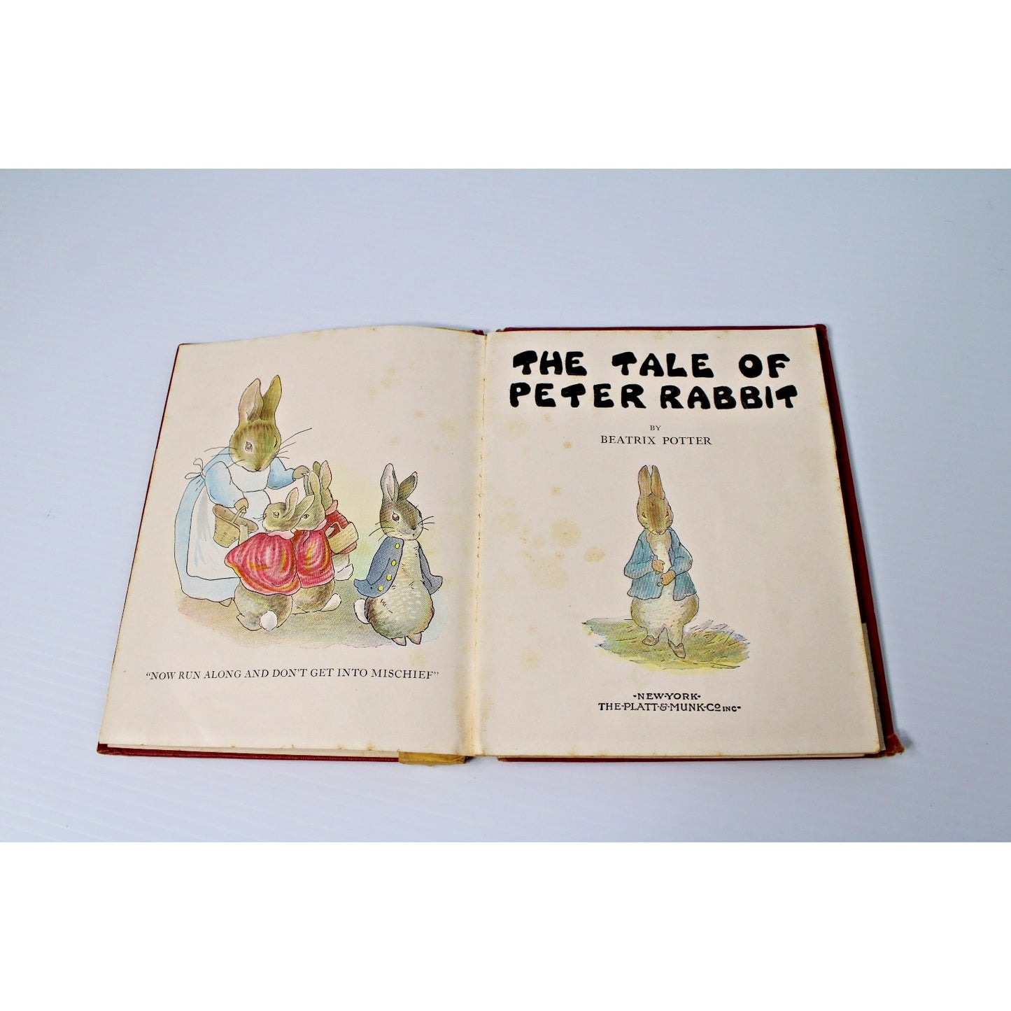 The Tale of Peter Rabbit- by Beatrix Potter Hardcover 1955 Color Illustrations