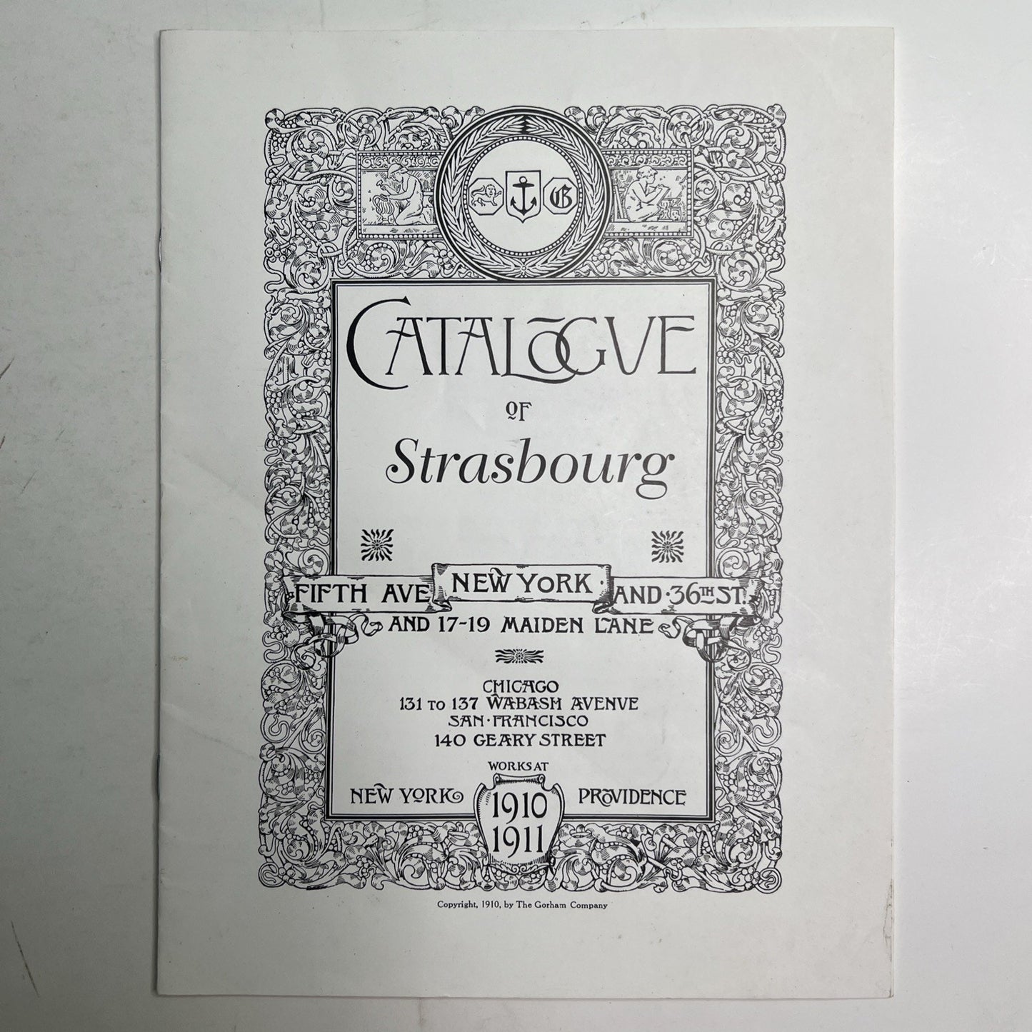 1997 Reprint Of Gorham Strasbourg 1910 Catalogue Eden Sterling Company Flatware