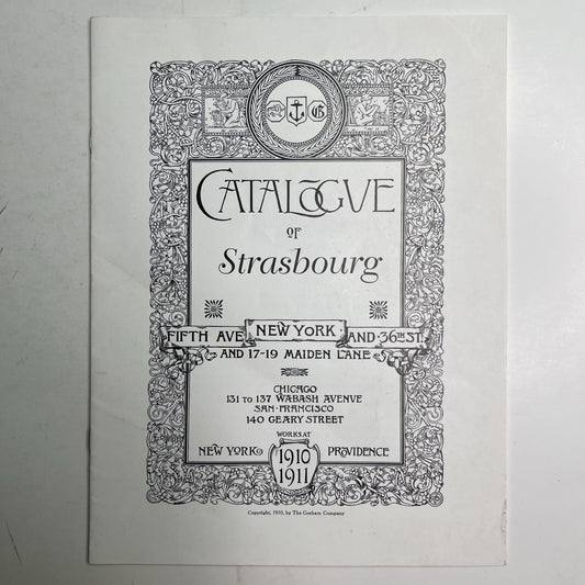 1997 Reprint Of Gorham Strasbourg 1910 Catalogue Eden Sterling Company Flatware