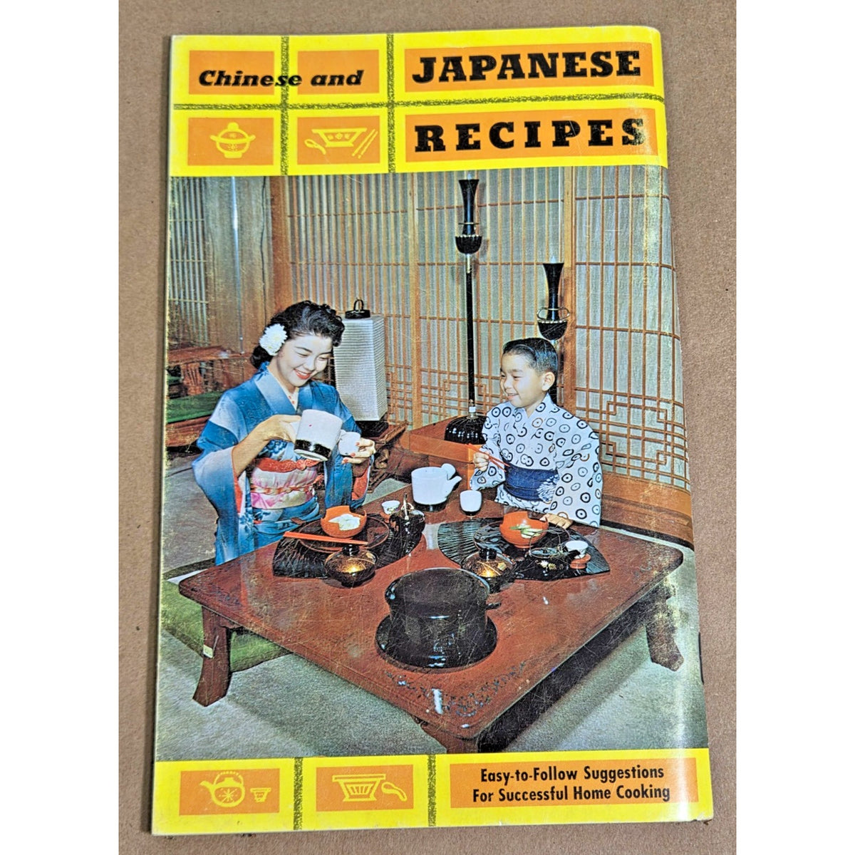 Vintage 1971 Japanese & Chinese Recipes Cookbook - Tongg Publishing Hawaiiana