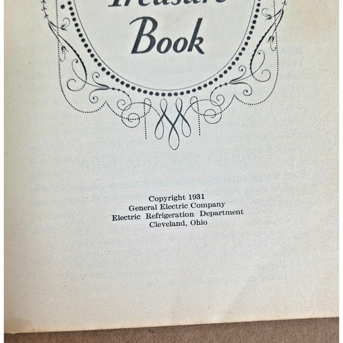 Vintage 1931 General Electric "Silent Hostess" Treasure Book Cookbook & Manual