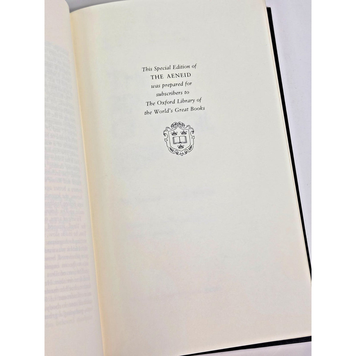 Virgil The Aeneid Franklin Library Oxford Library Great Books 1982 Leather Bound